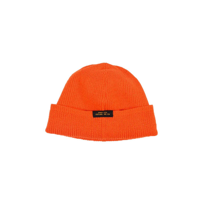 Wool Knit Watch Cap - Safety Orange