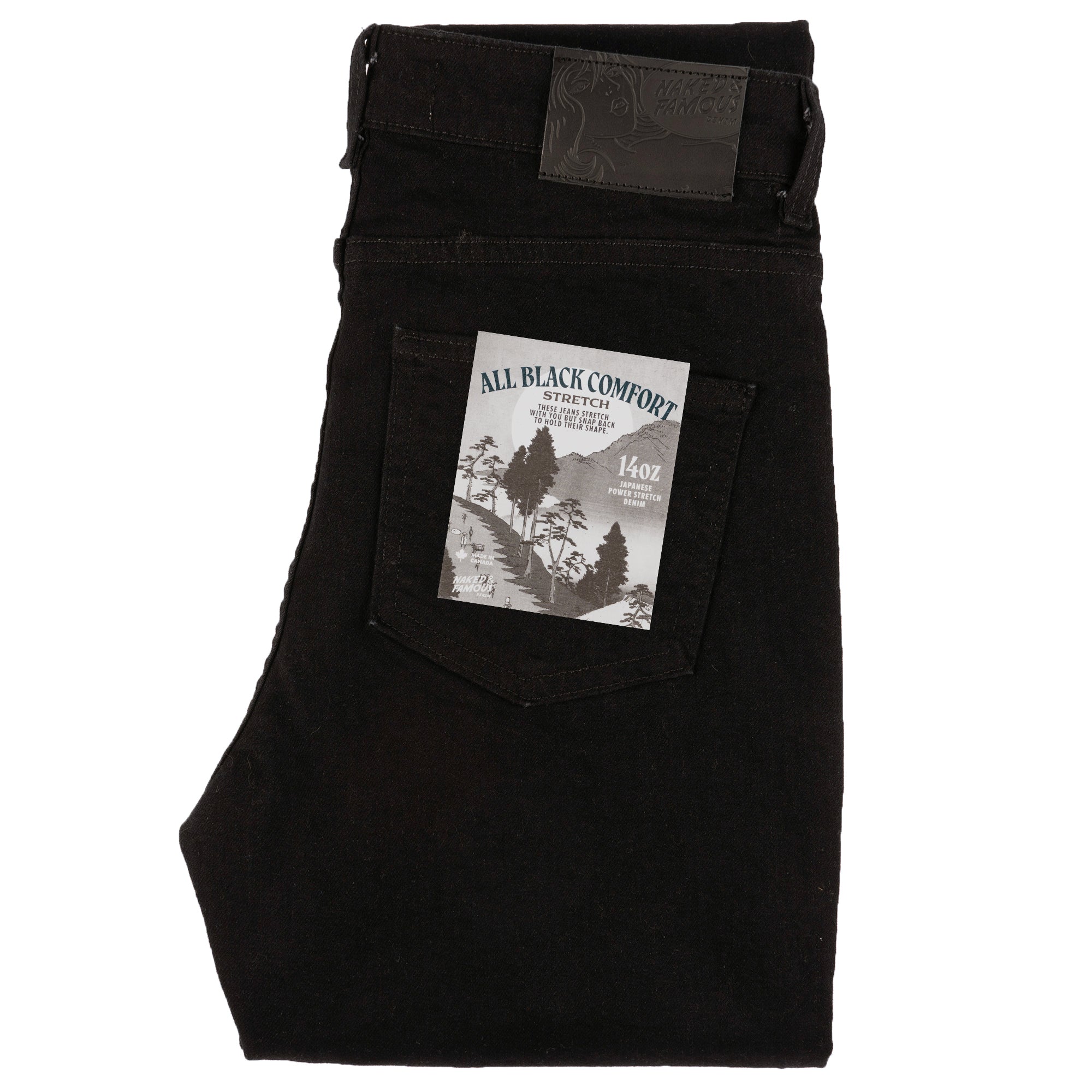 Max - All Black Comfort Stretch by Naked & Famous Denim