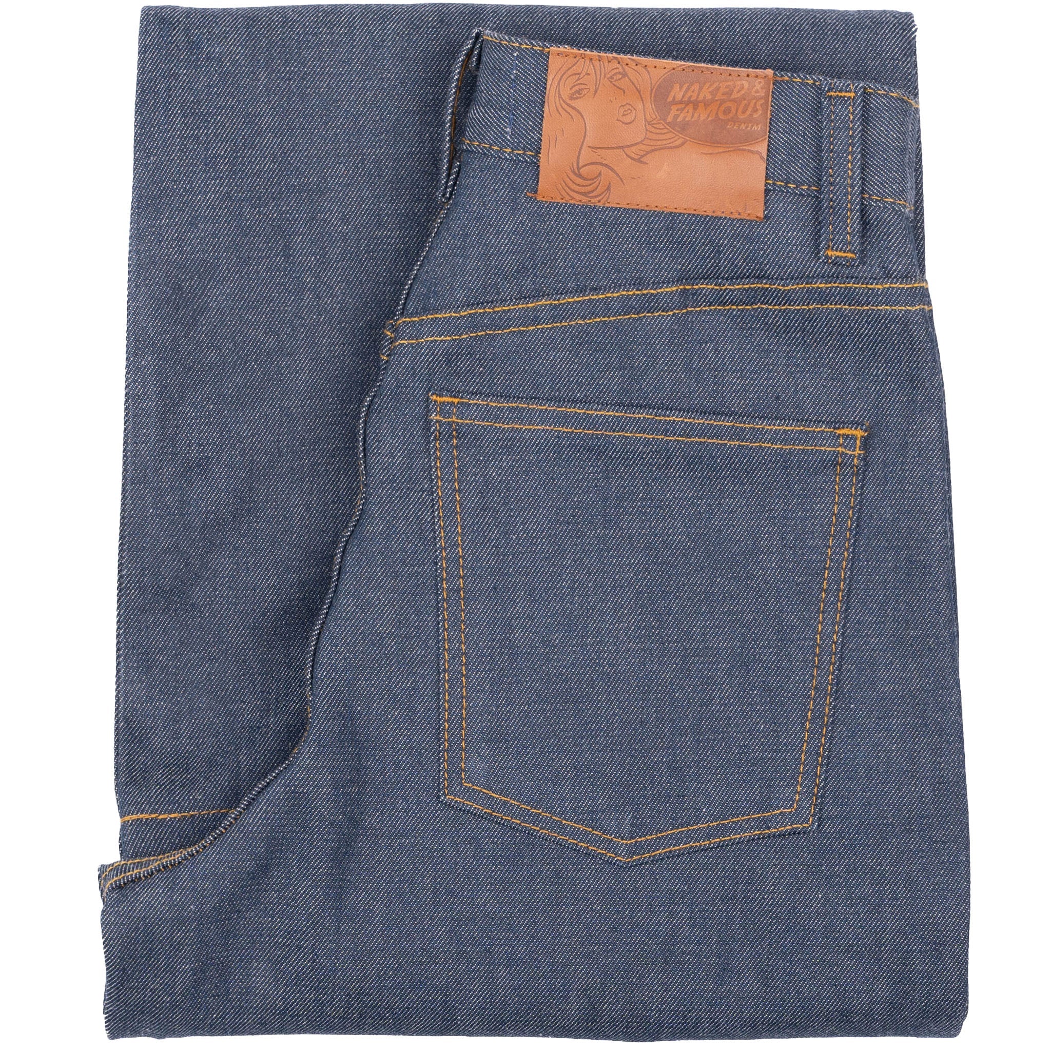 Wide Wild West - Natural Indigo - Indigo by Naked & Famous Denim
