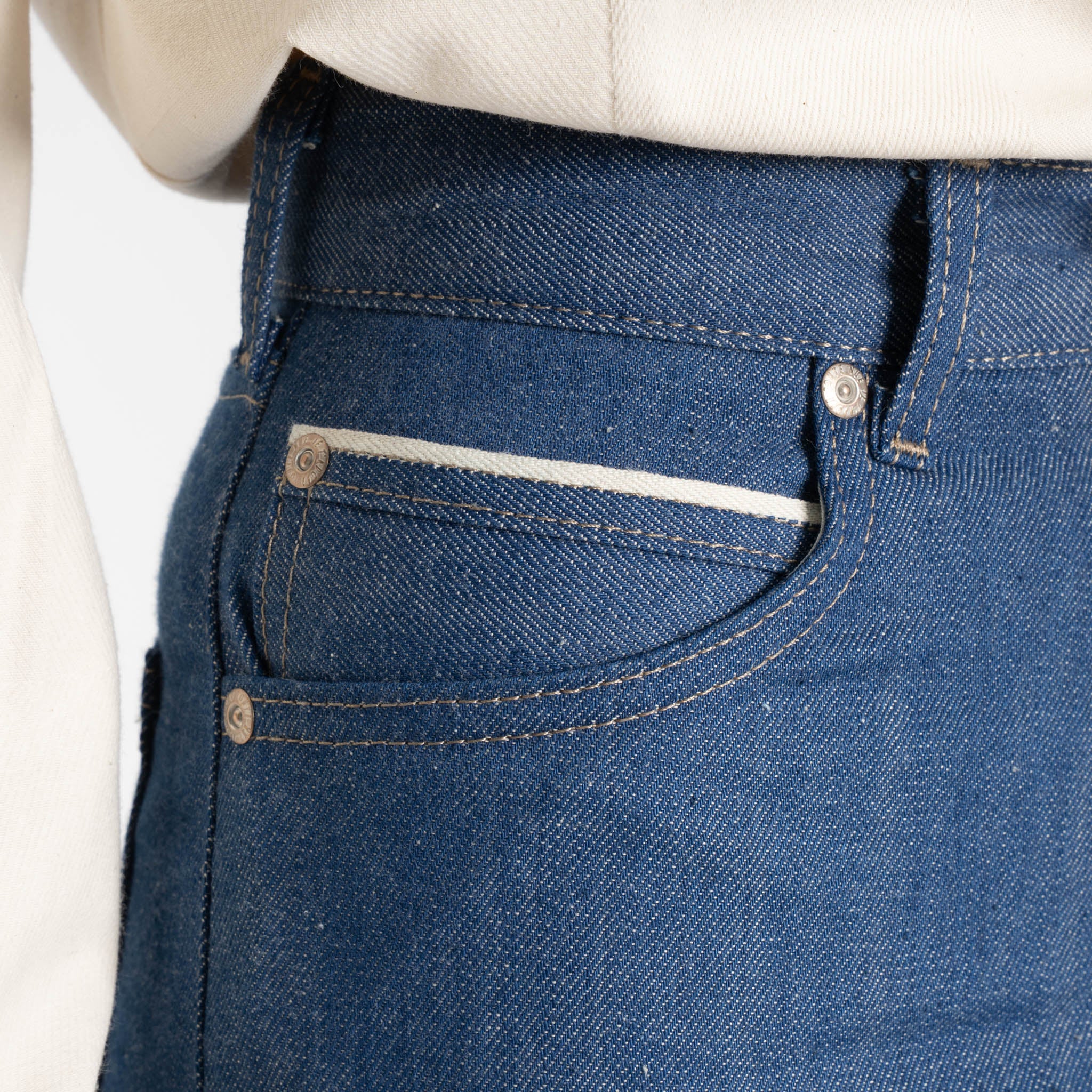 Super Girl - The Cat’s Pajamas Selvedge - Blue by Naked & Famous Denim