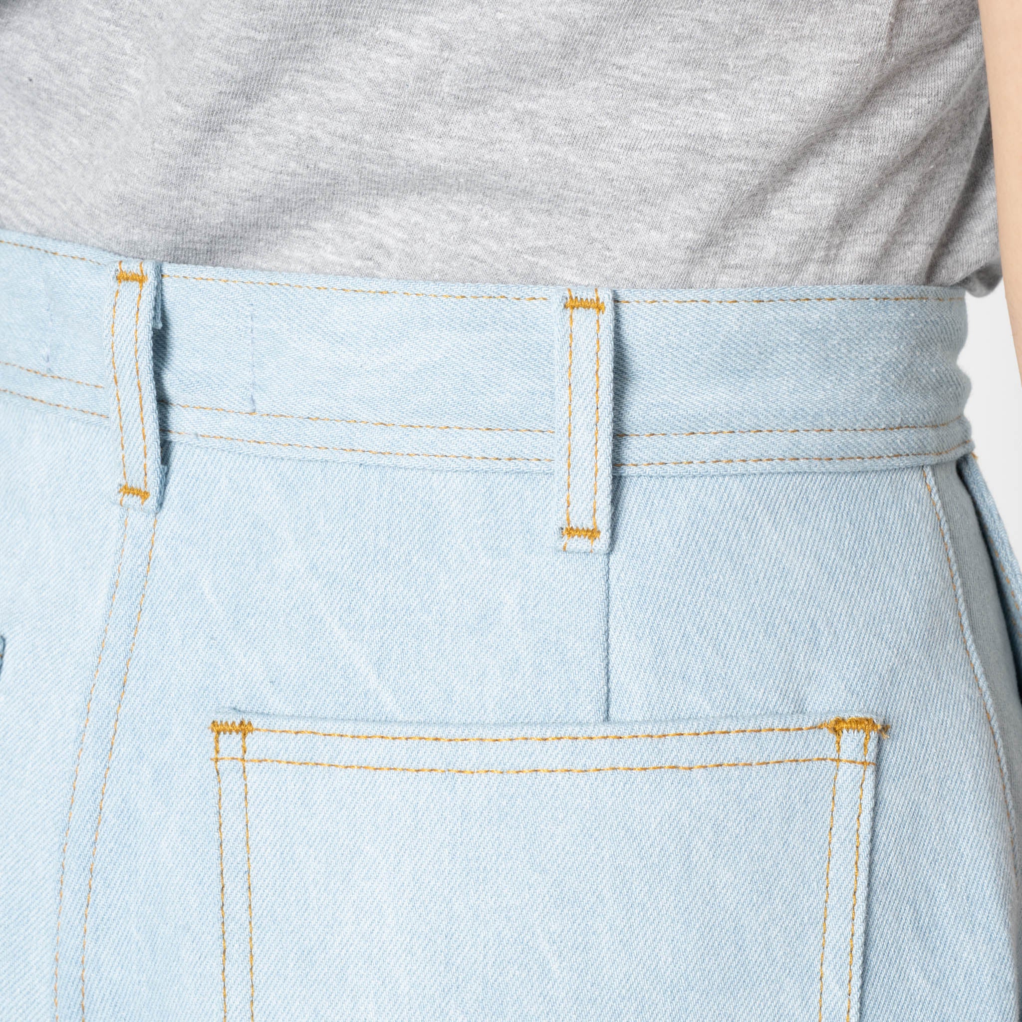 Maudie - Secret Agent Denim - Bleach Blue by Naked & Famous Denim