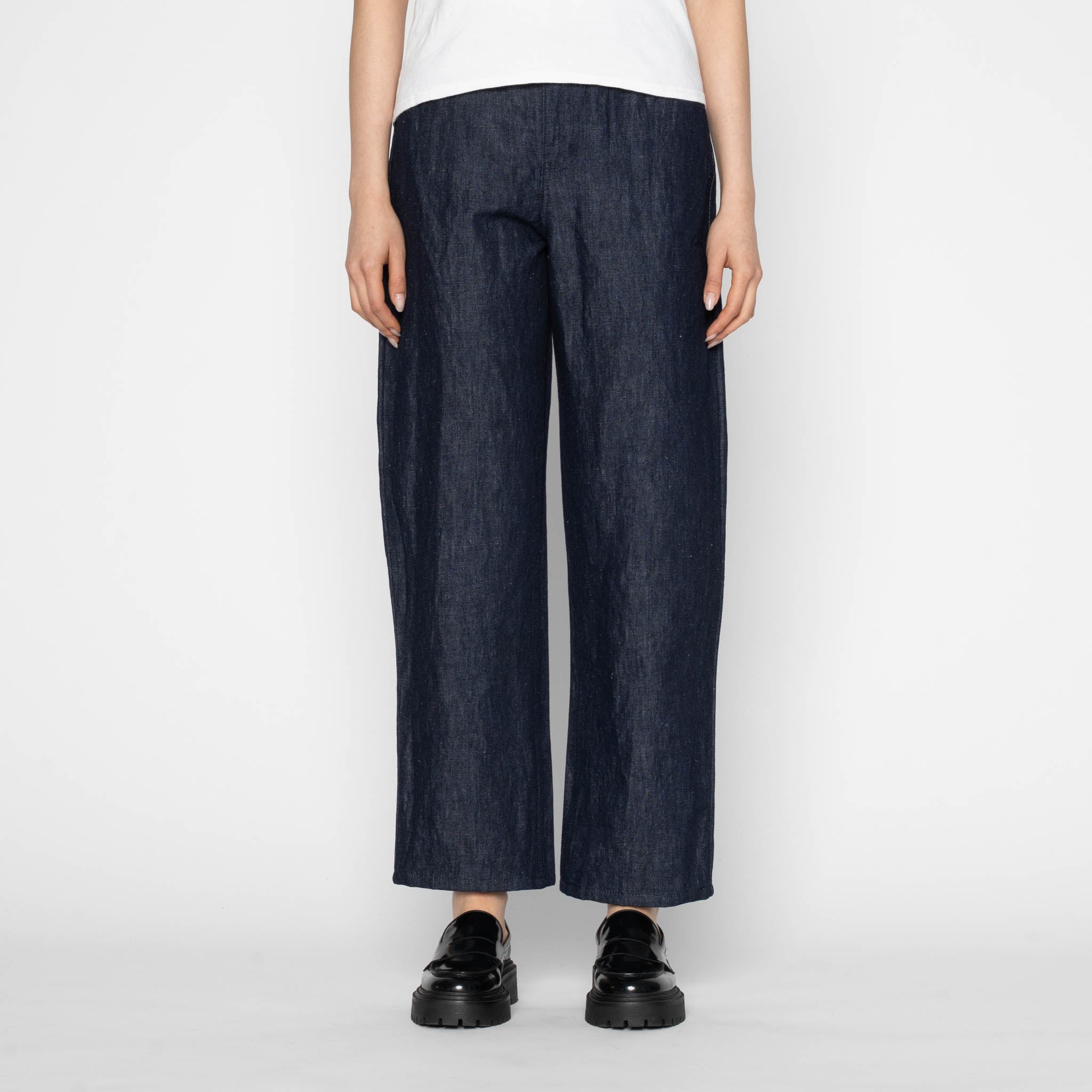 Bestie - Linen Blend Denim - Indigo by Naked & Famous Denim