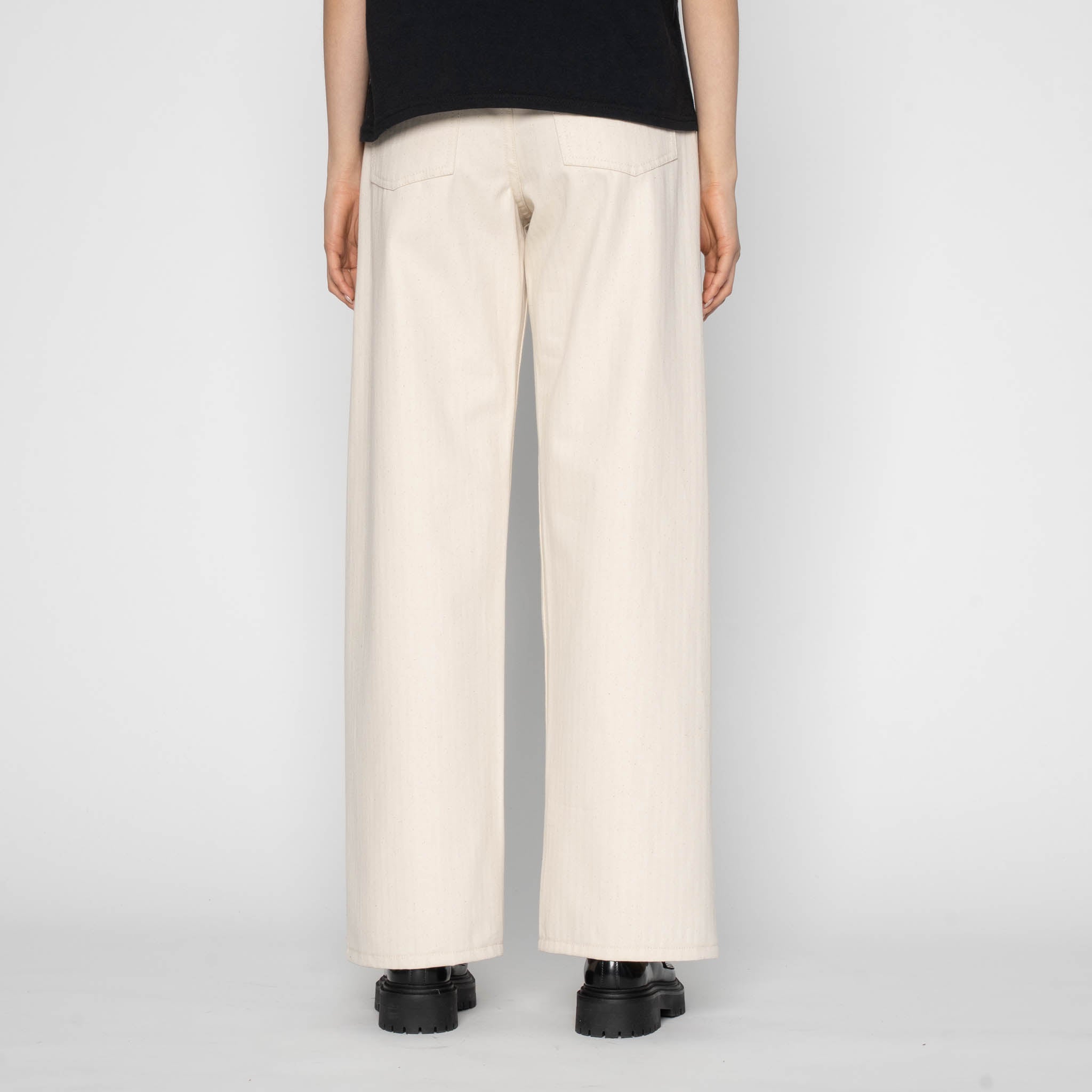 Wide Wild West - Hard Twist Organic Herringbone by Naked & Famous Denim