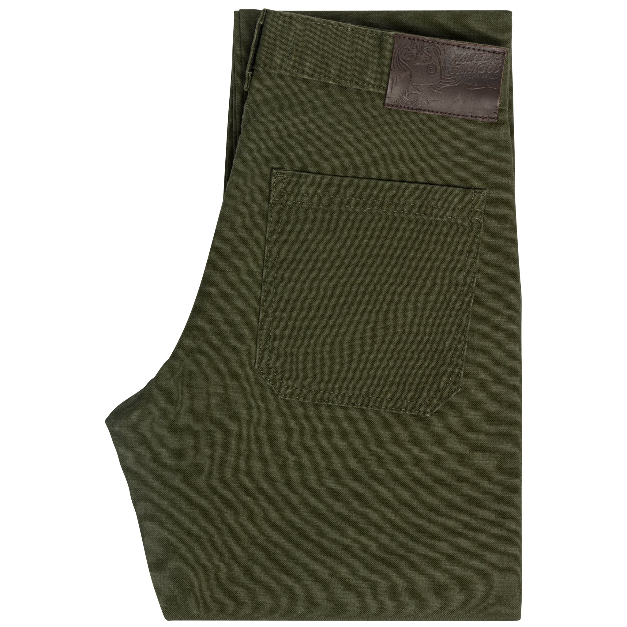 Women's - Fatigue Pant - Green Canvas by Naked & Famous Denim