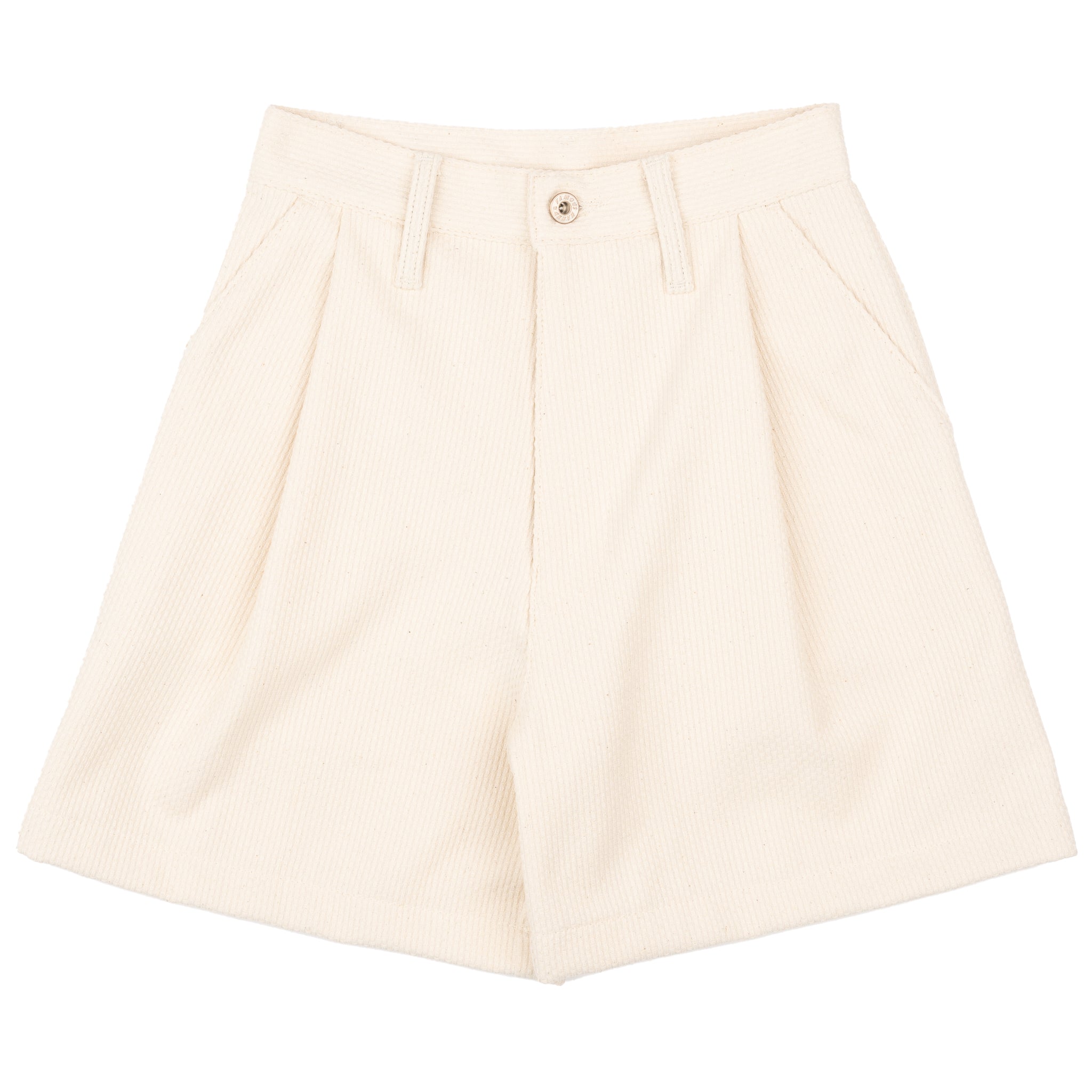 Twin Pleat Short - Judo Sashiko - Ecru by Naked & Famous Denim