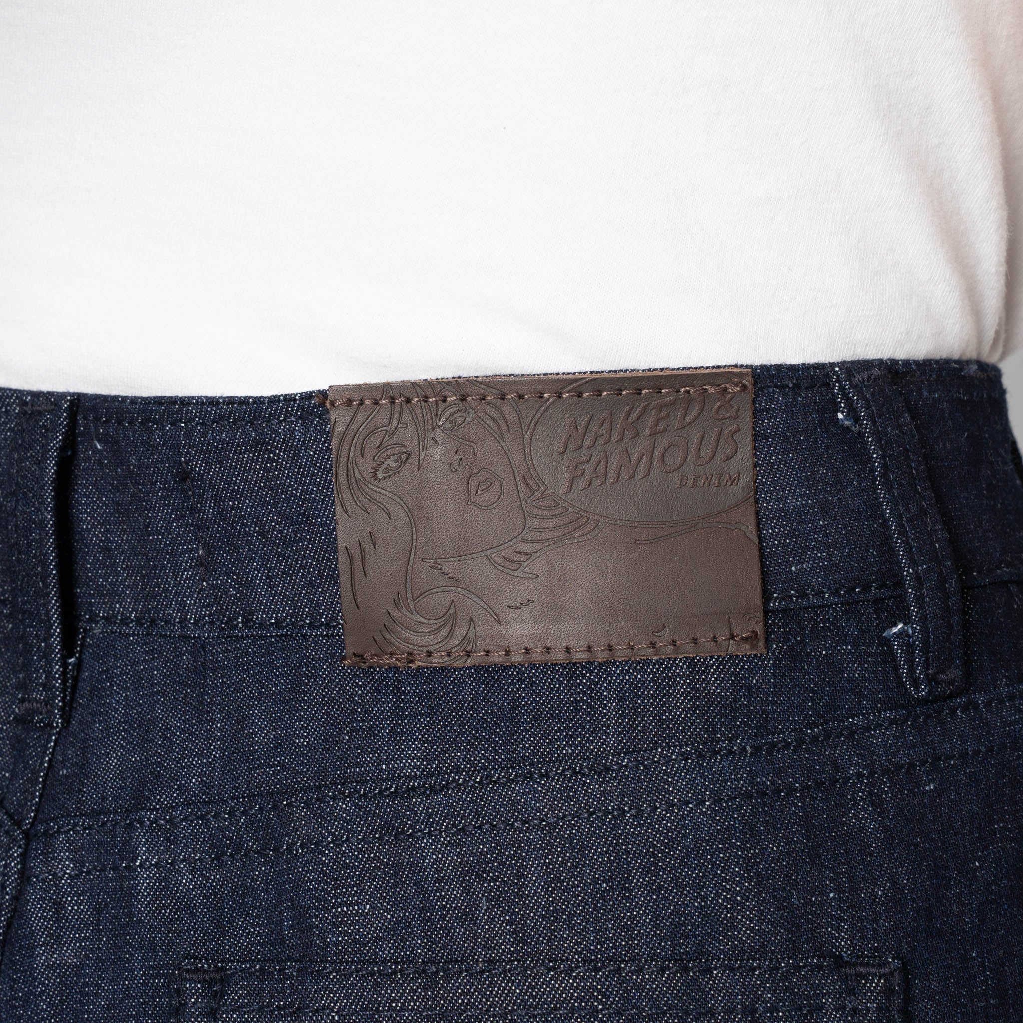 Andie Shorts - Linen Blend Denim - Indigo by Naked & Famous Denim