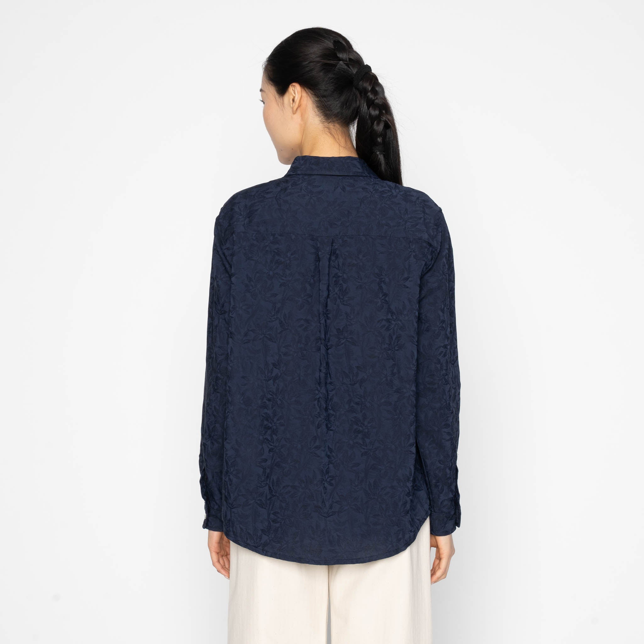 Judy - Jungle Jacquard- Navy by Naked & Famous Denim