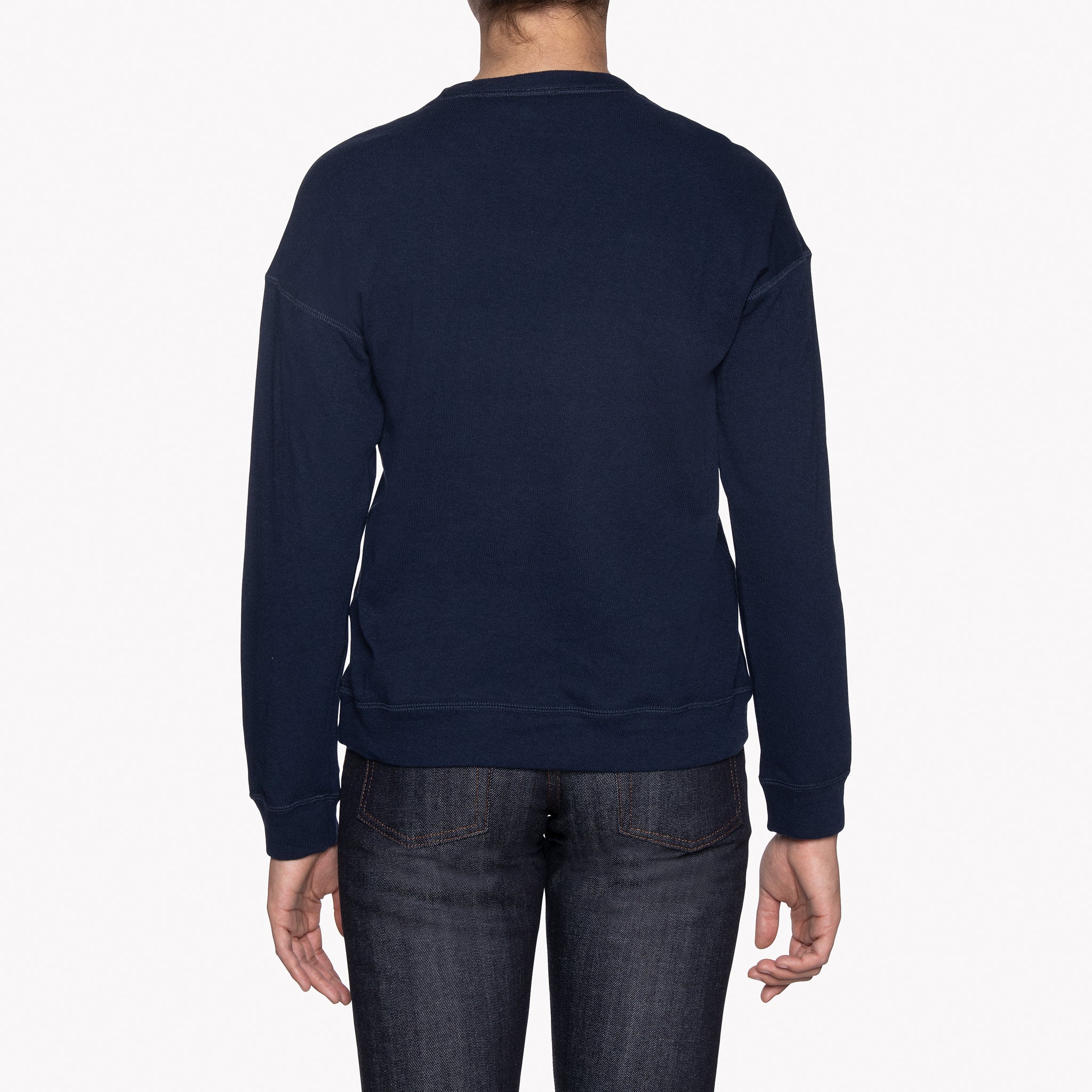 Women's Weekend Crew - Vintage Doubleface - Navy by Naked & Famous Denim
