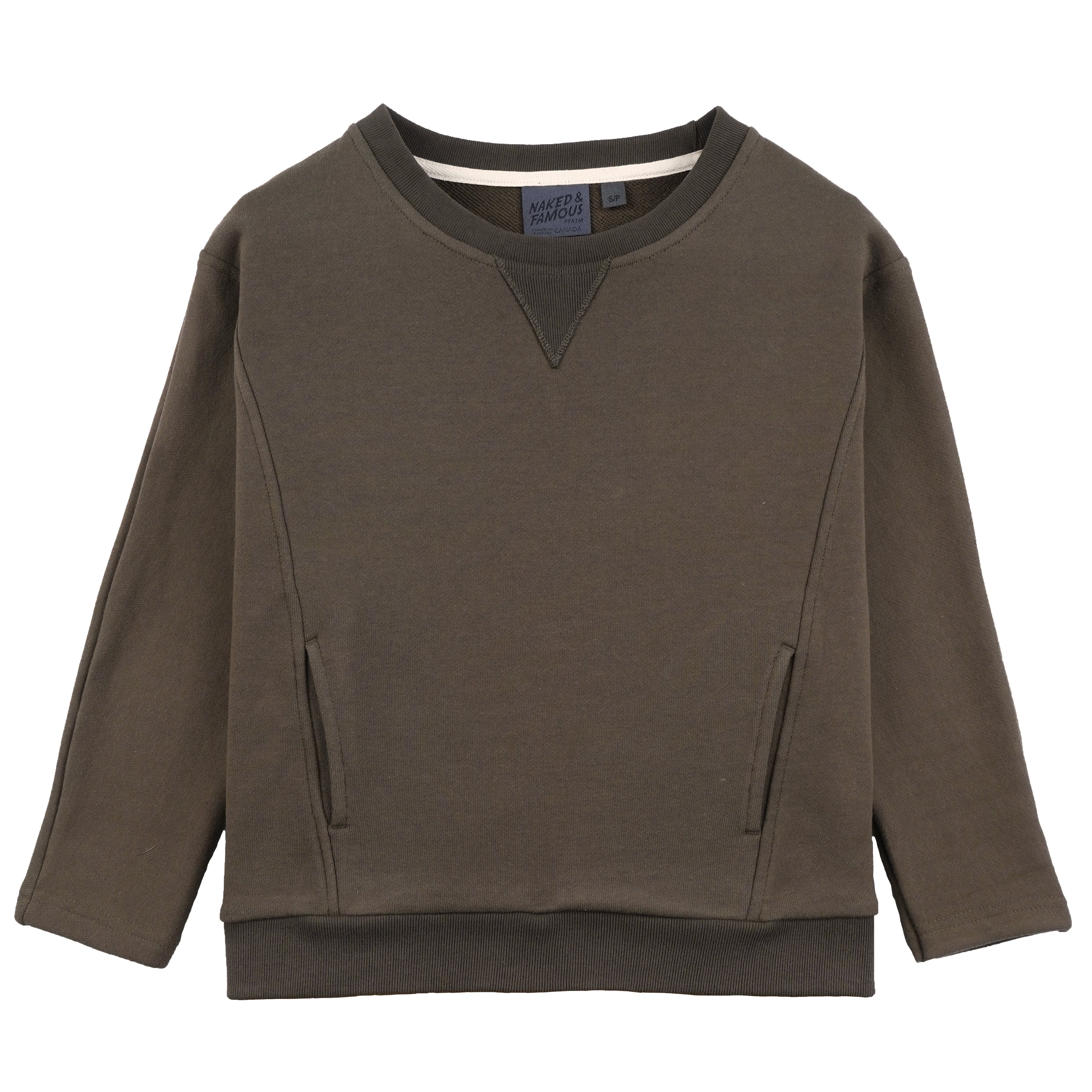 Women's - Smart Crew - Terry - Hunter by Naked & Famous Denim