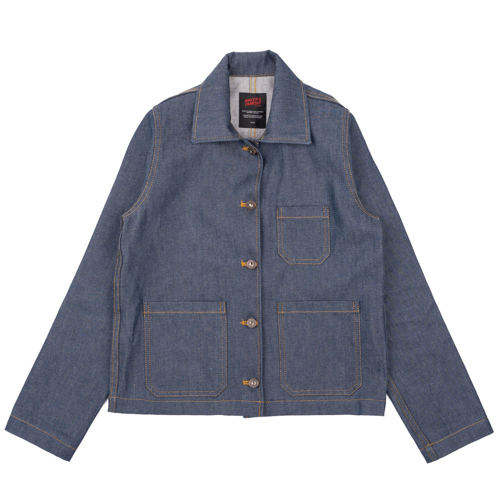Gracie Jacket - Natural Indigo - Indigo by Naked & Famous Denim