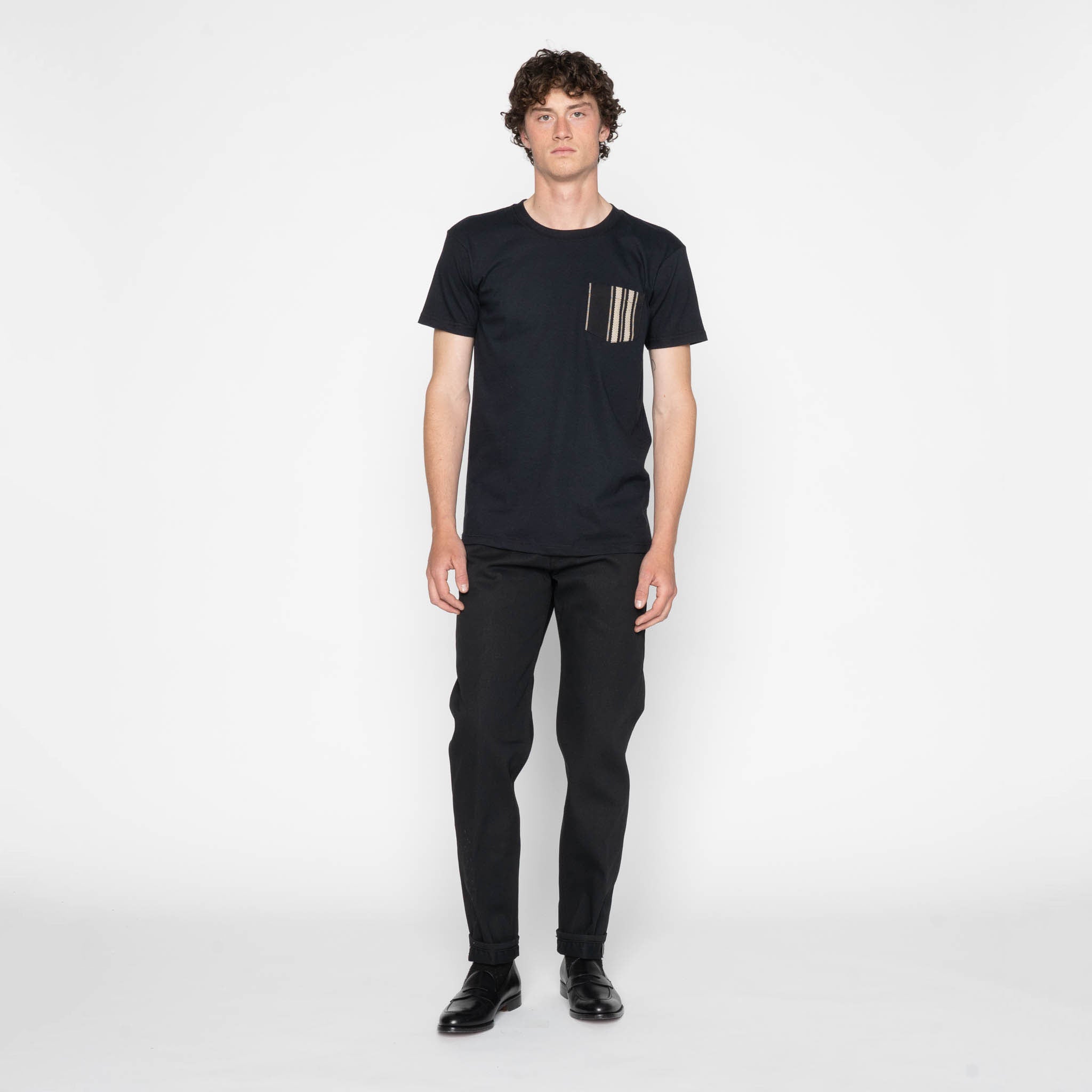 Pocket Tee - Black + Dobby Bands - Black