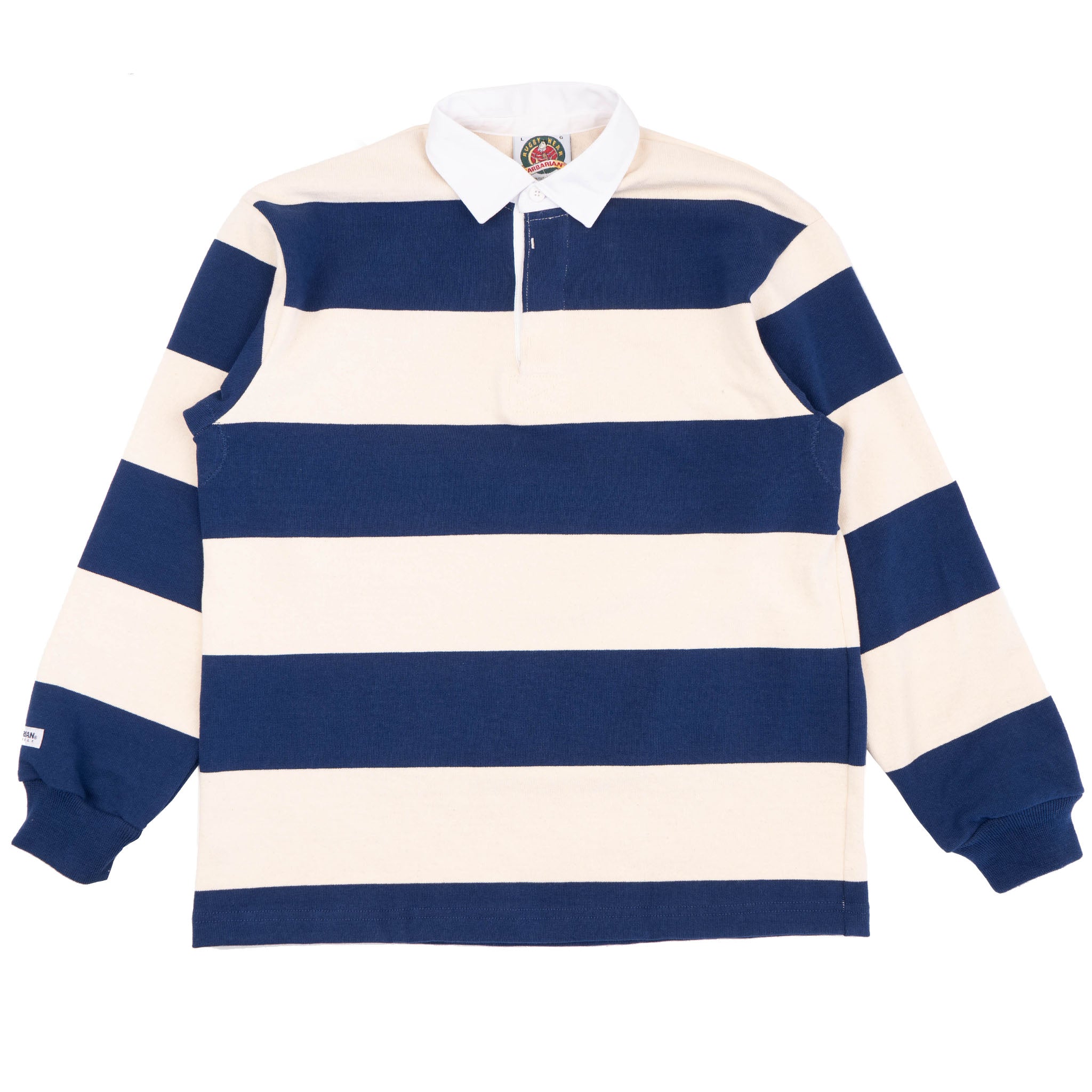 Classic Rugby Jersey - Ivory/Navy by Barbarian