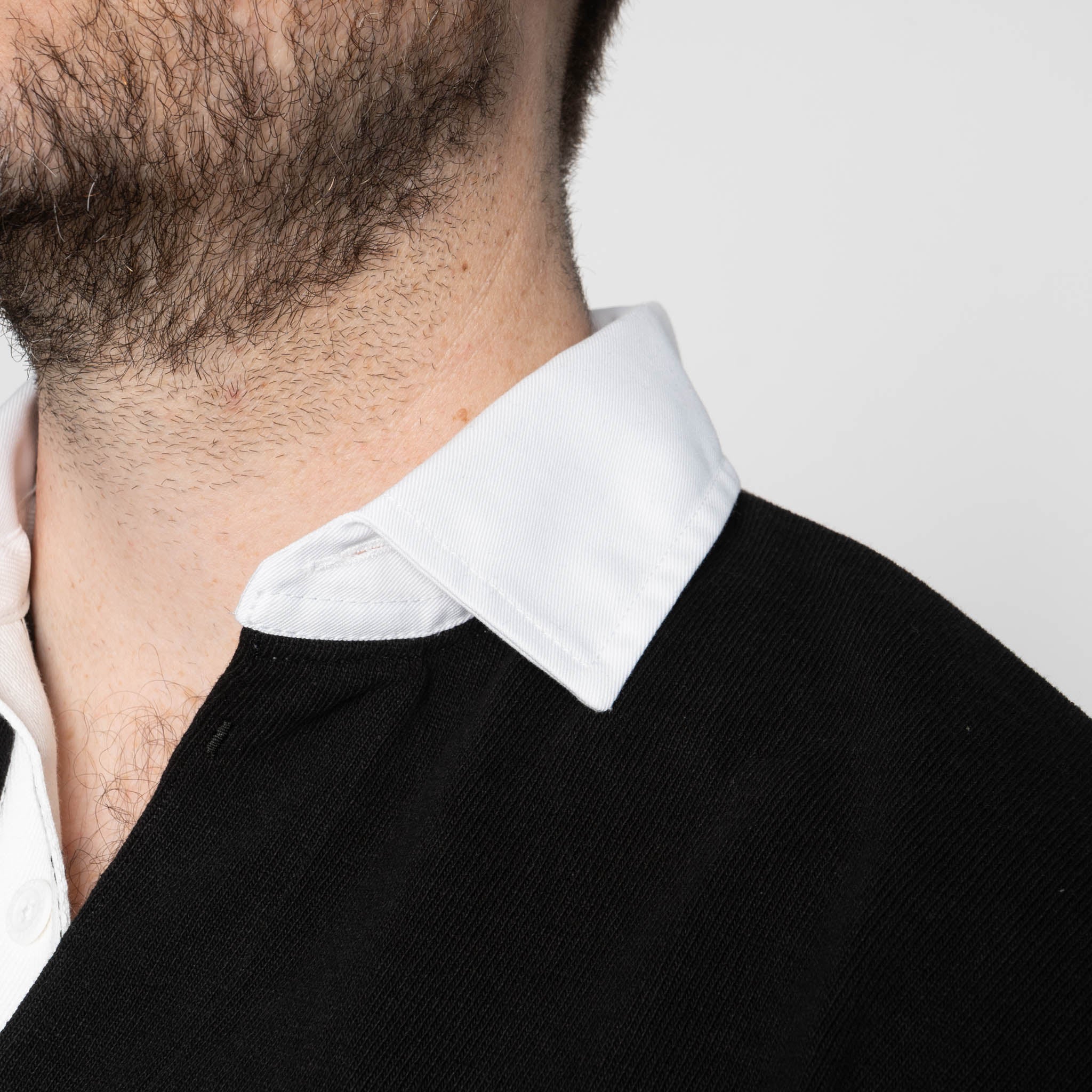 Classic Rugby Jersey - Black by Barbarian