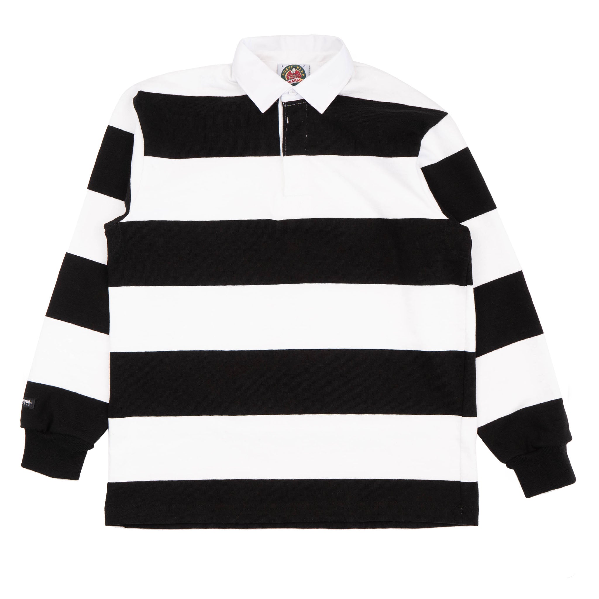 Classic Rugby Jersey - White/Black by Barbarian