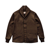 Shawl Sweater Coat - Brown Wool by Dehen 1920