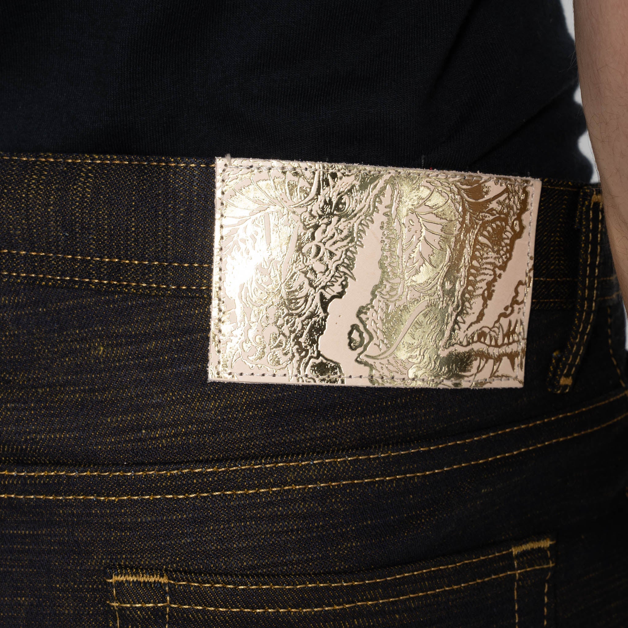 Weird Guy - King Ghidorah: The Three-Headed Monster Denim by Naked & Famous Denim