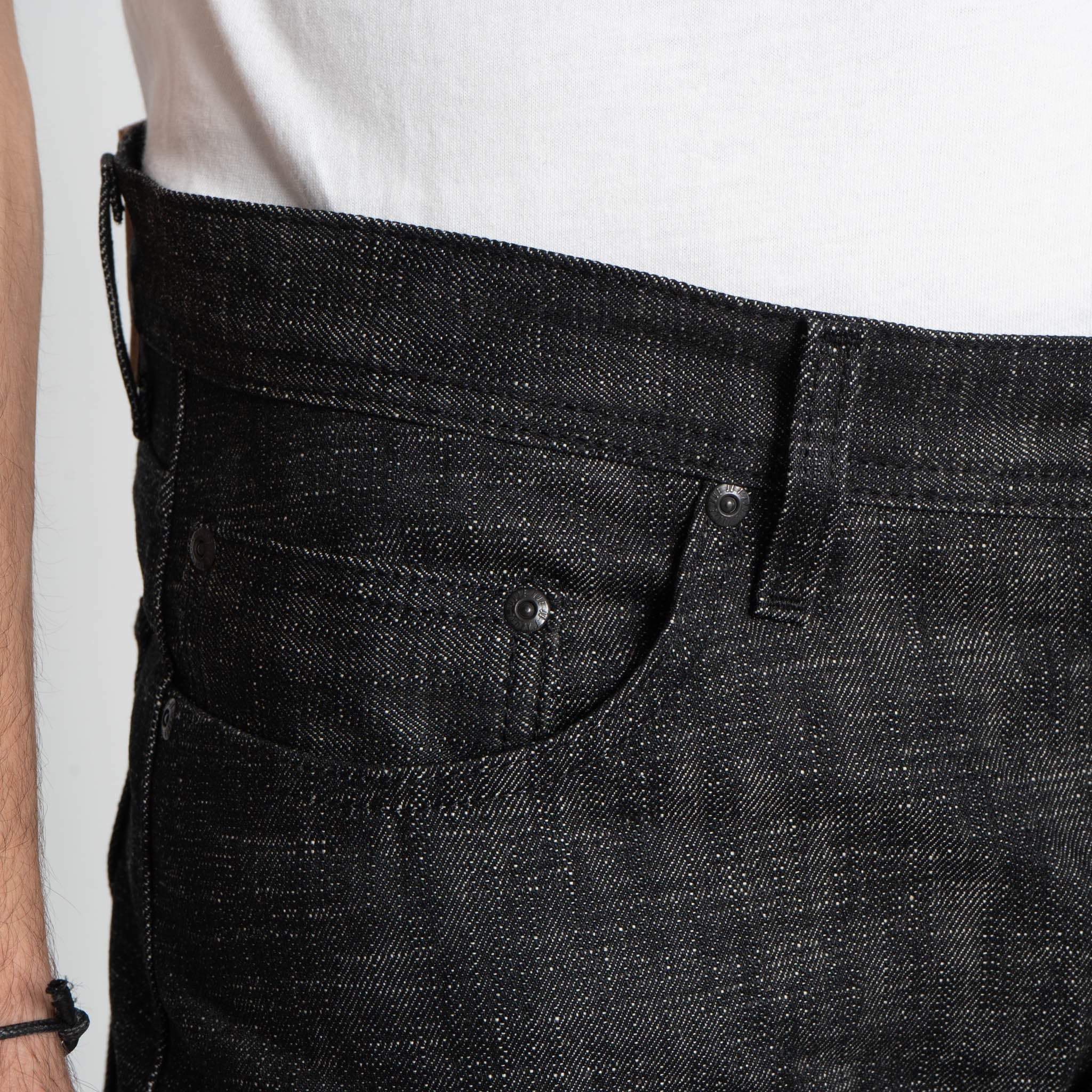 Weird Guy - 1954 Godzilla Selvedge - Black by Naked & Famous Denim