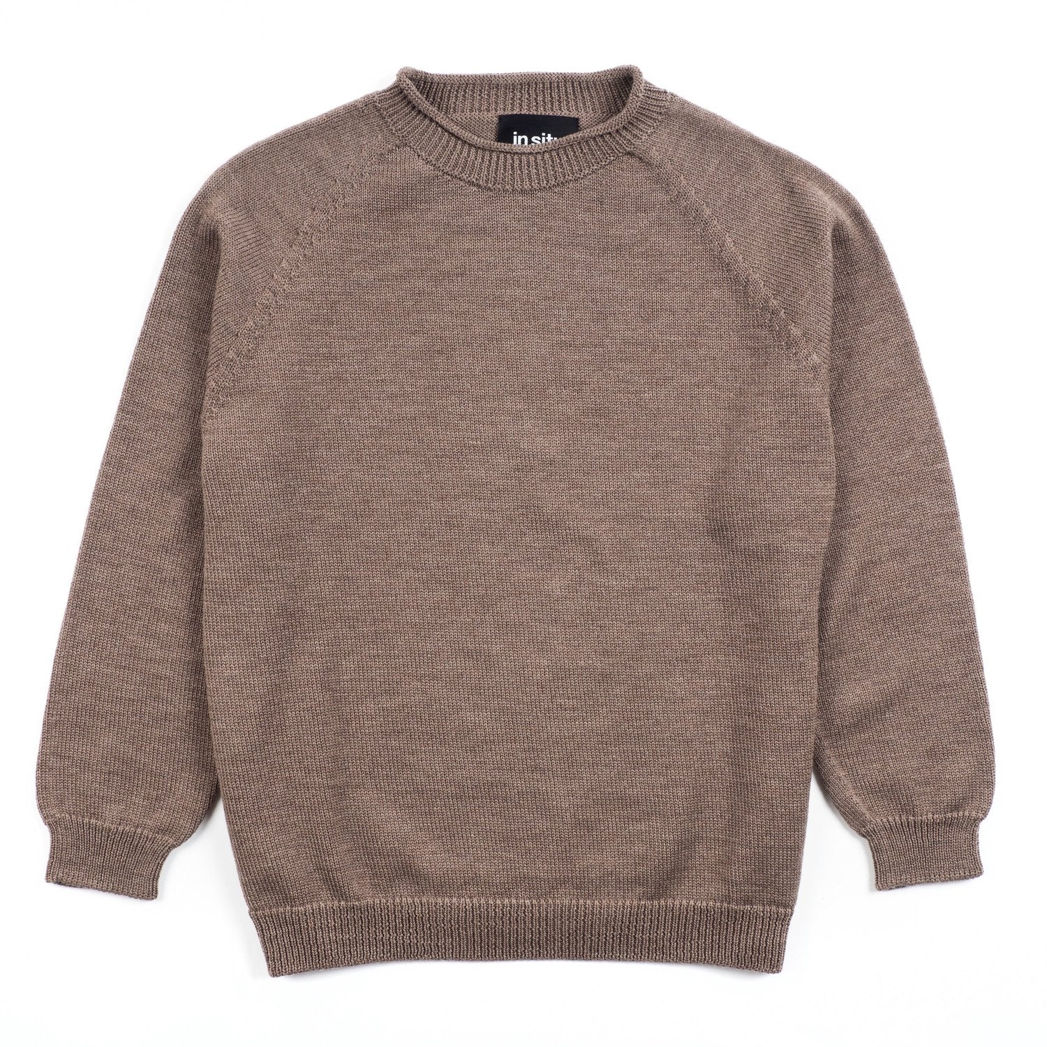 In Situ - V2 Merino Wool Heavyweight Crewneck - Borgiallo (Taupe) by In Situ