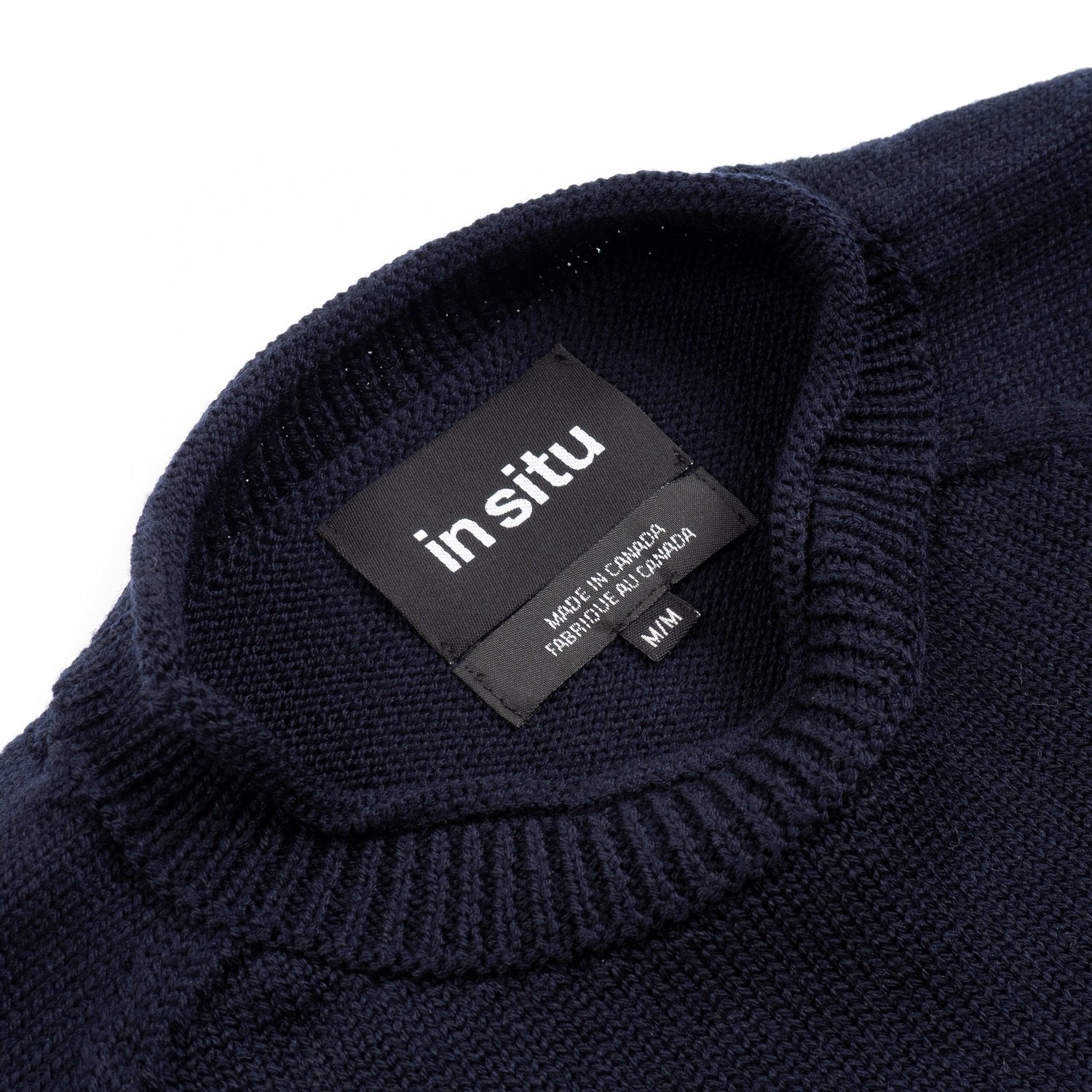 In Situ - V2 Merino Wool Heavyweight Crewneck - Reno (Navy) by In Situ
