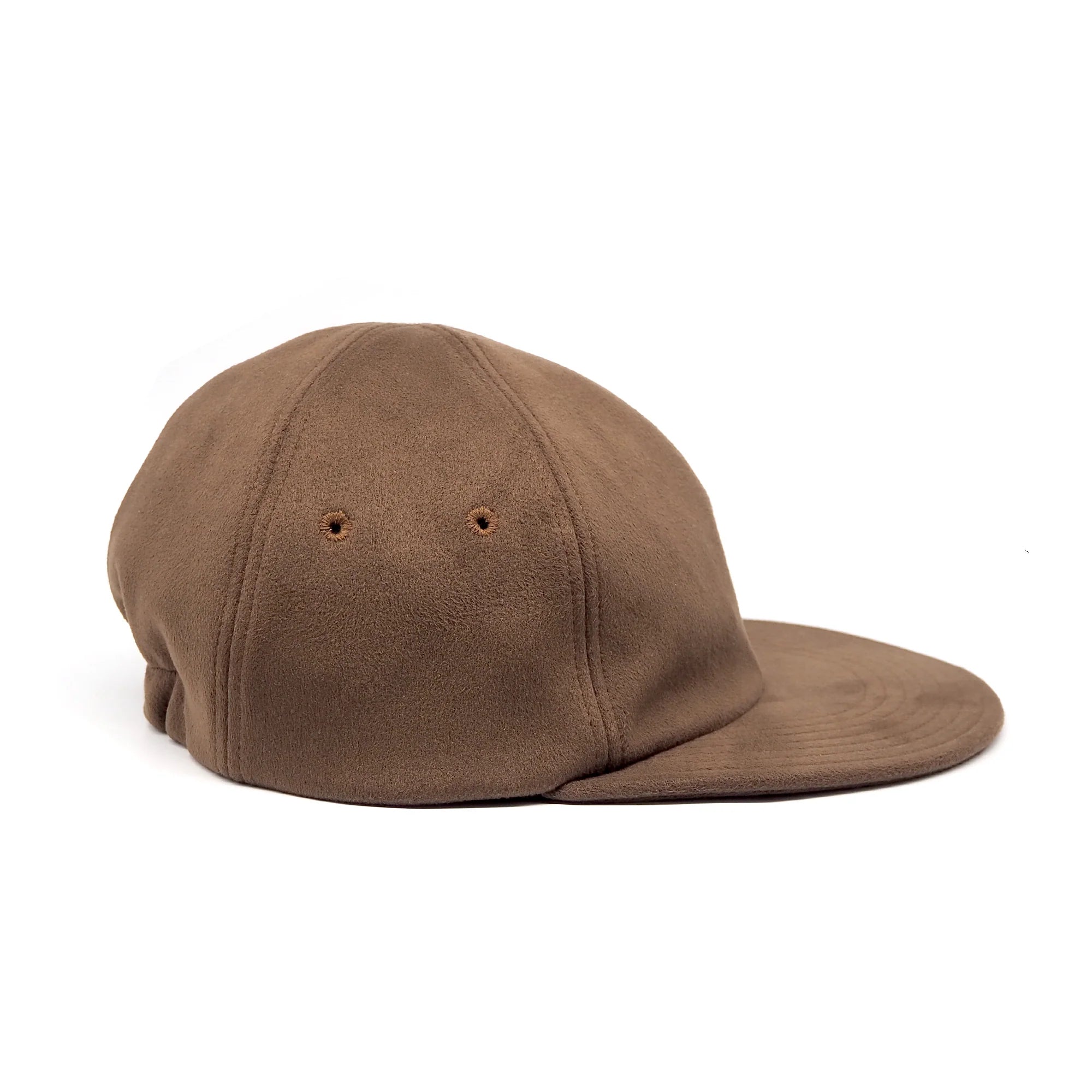 Classic 6 Panel Cap Microsuede - Brown by Found Feather