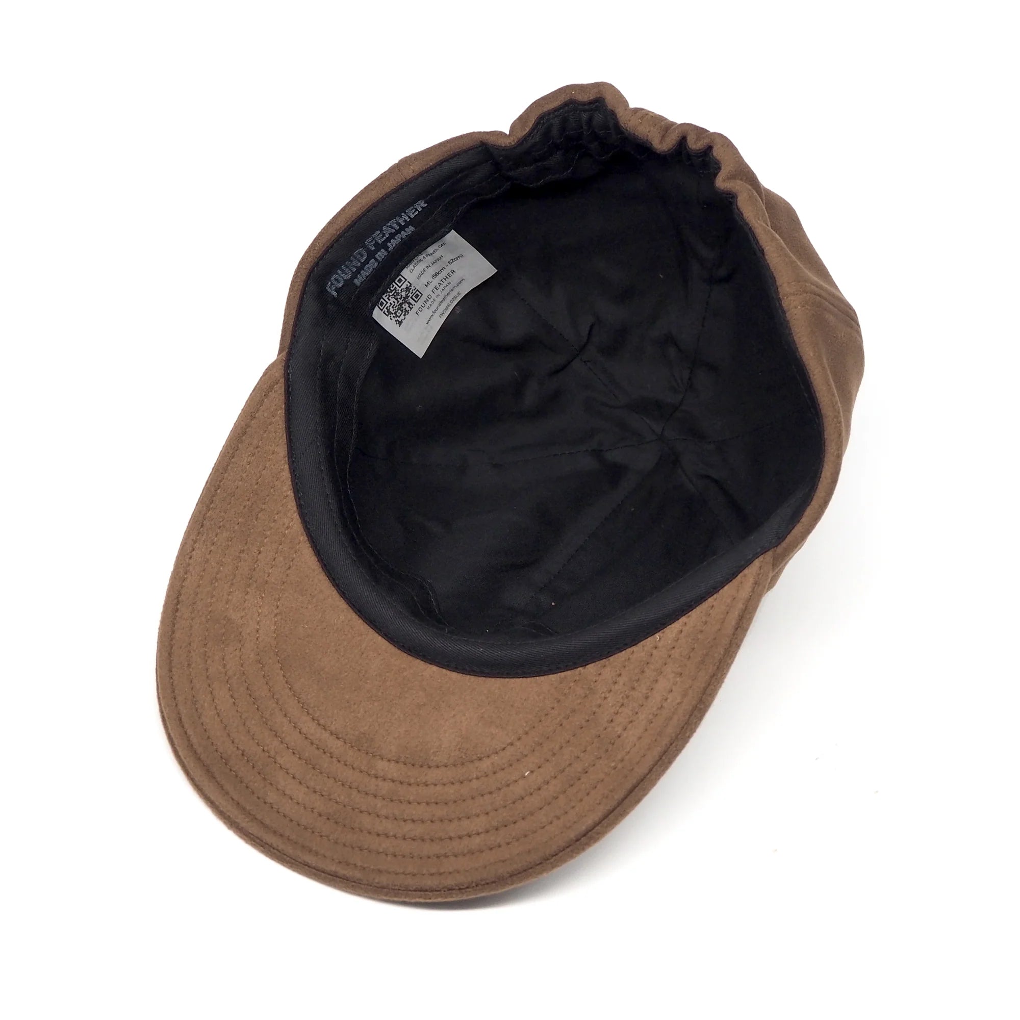 Classic 6 Panel Cap Microsuede - Brown by Found Feather