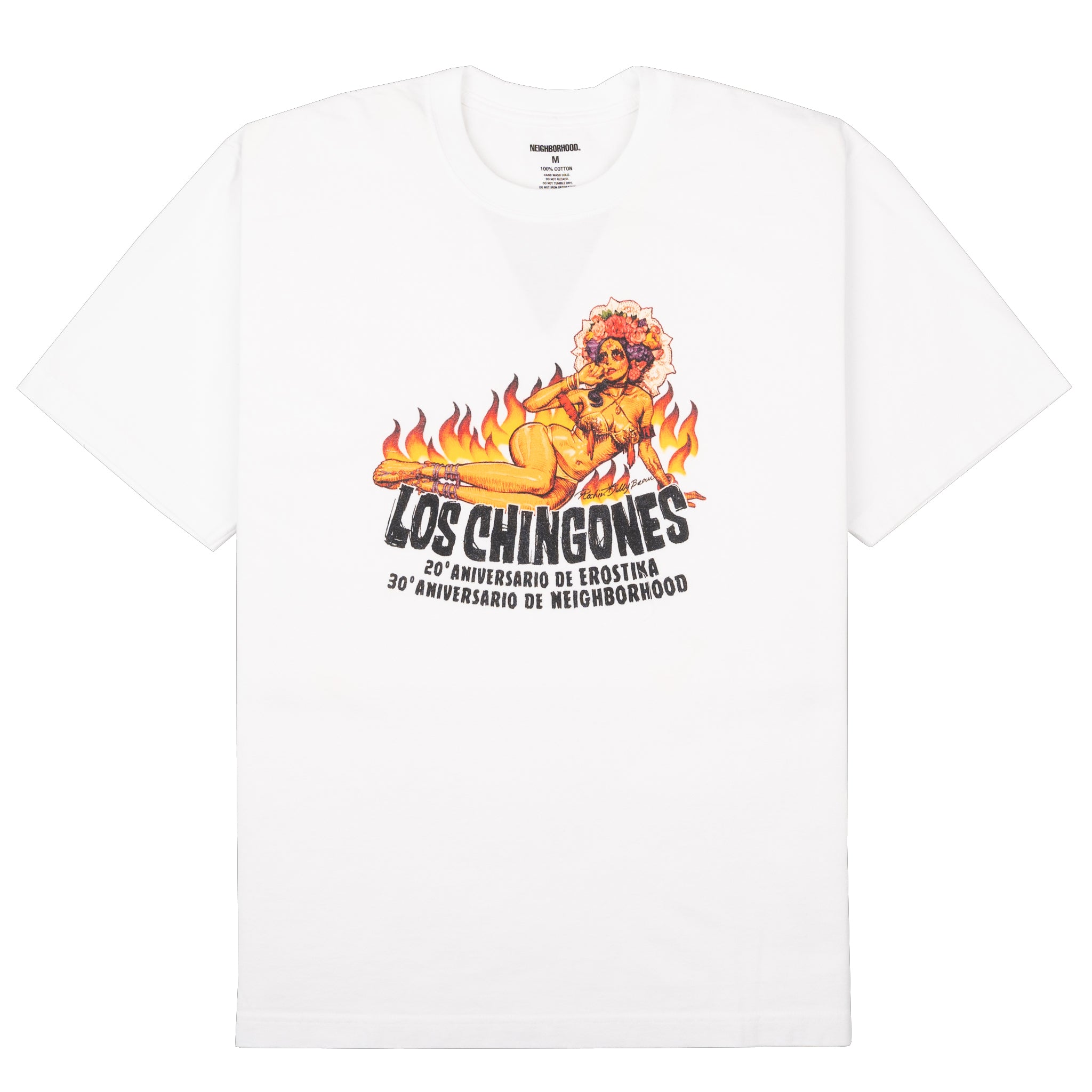 Neighborhood x Erostika Los Chingones Tee - Girl - White by Erostika by Rockin'Jelly Bean