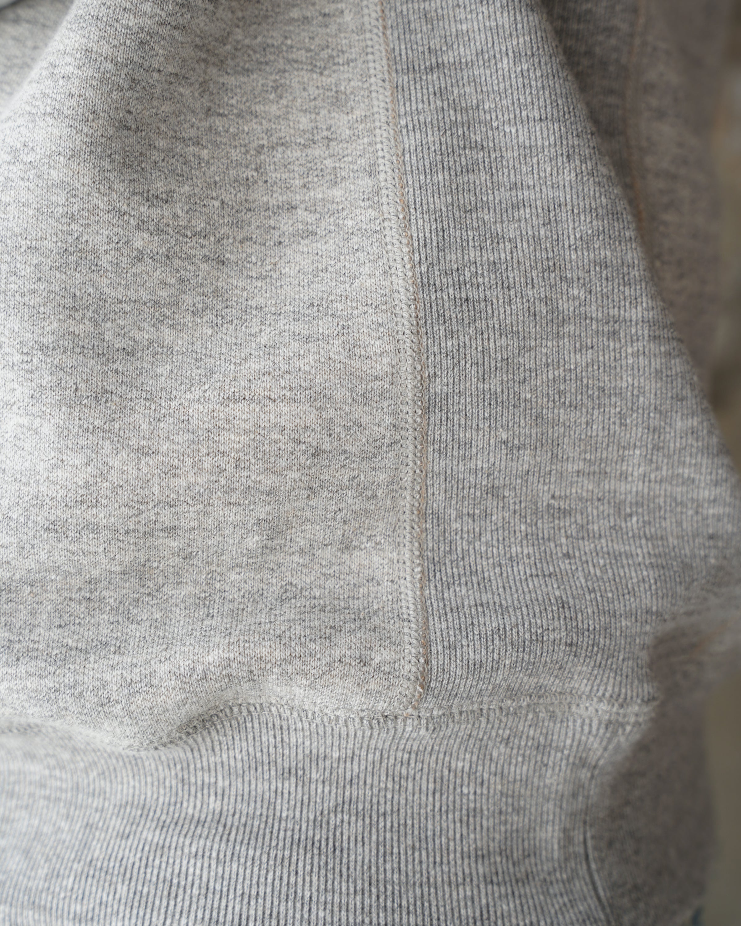 Pullover Crewneck - Fleeced Foxfibre® - Heather Grey by Wonder Looper