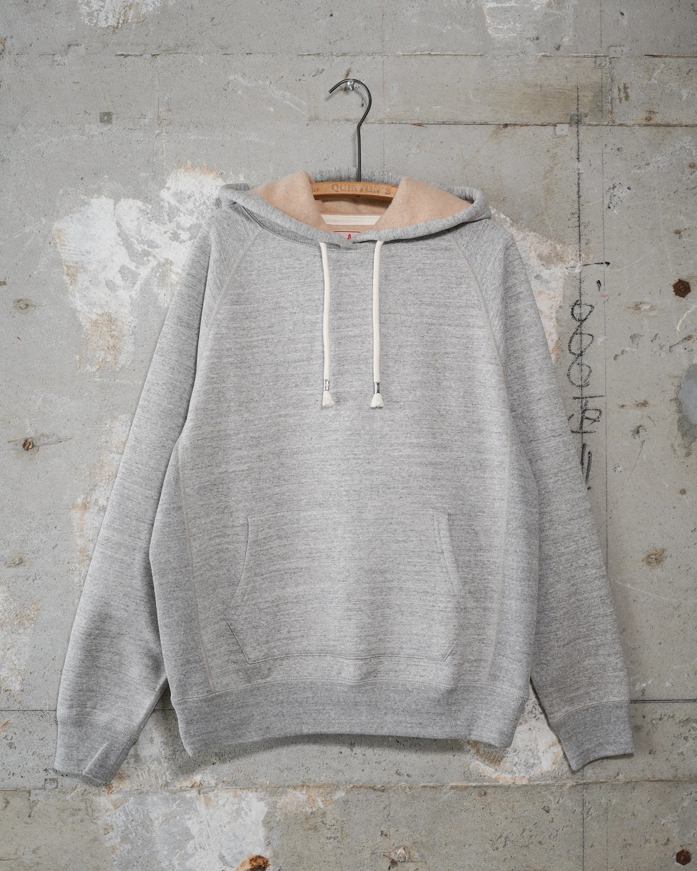 Pullover Hoodie - Fleeced Foxfibre® - Heather Grey by Wonder Looper