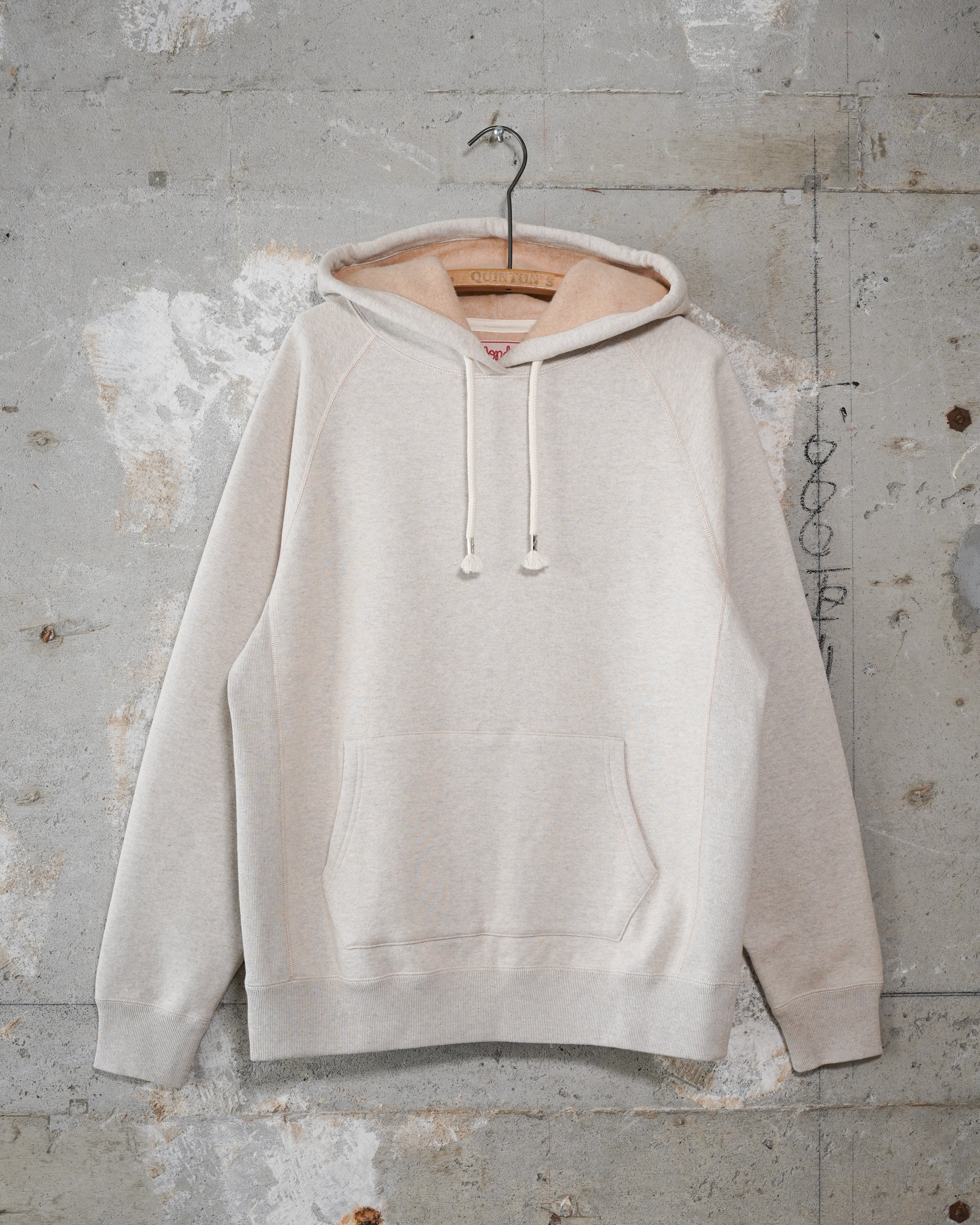 Pullover Hoodie - Fleeced Foxfibre® - Oatmeal by Wonder Looper