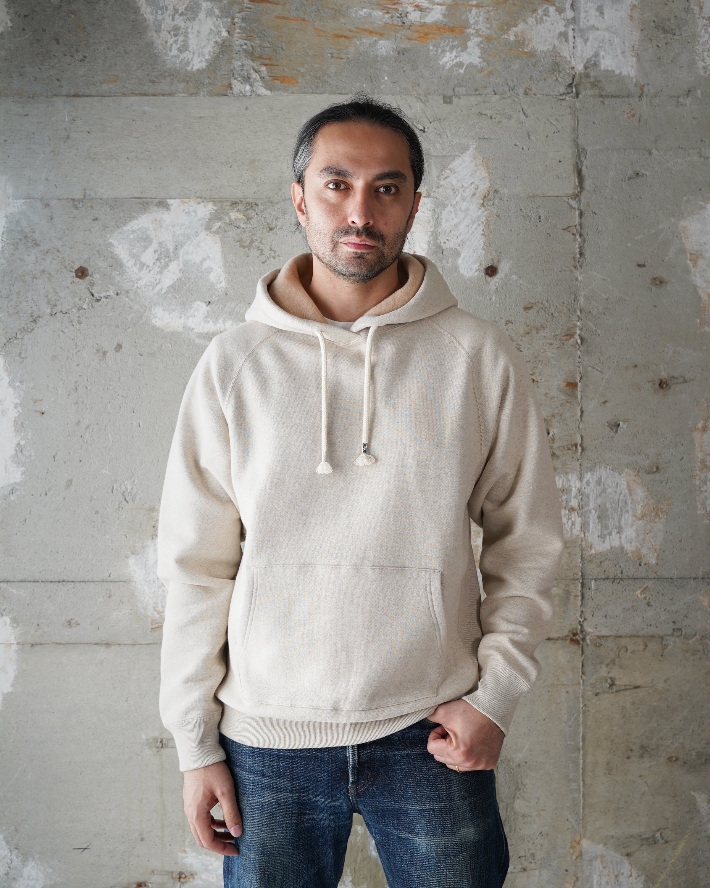 Pullover Hoodie - Fleeced Foxfibre® - Oatmeal by Wonder Looper