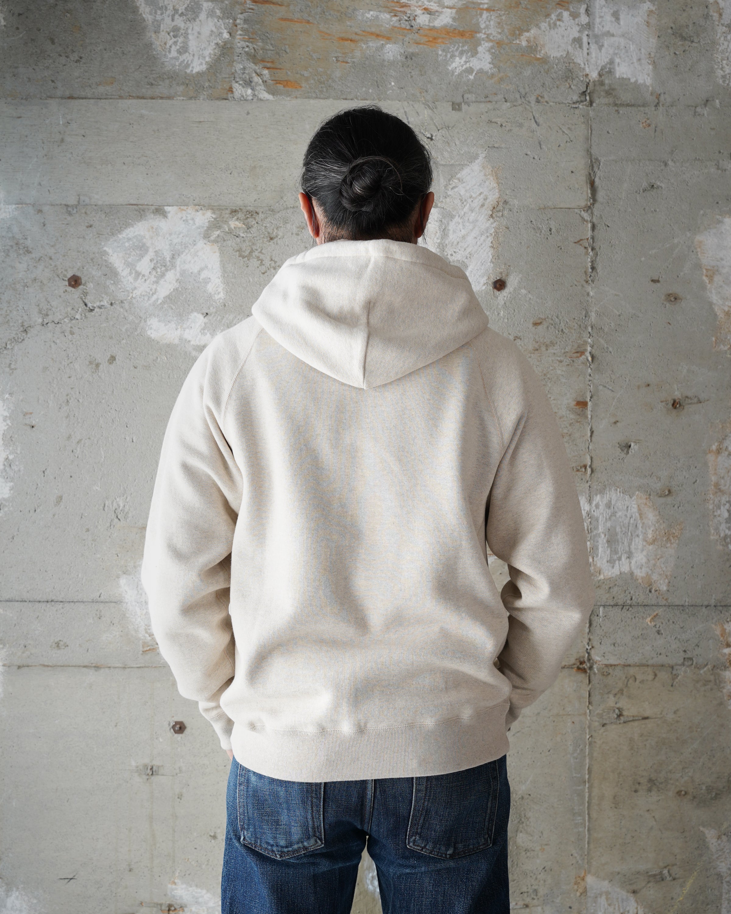 Pullover Hoodie - Fleeced Foxfibre® - Oatmeal by Wonder Looper