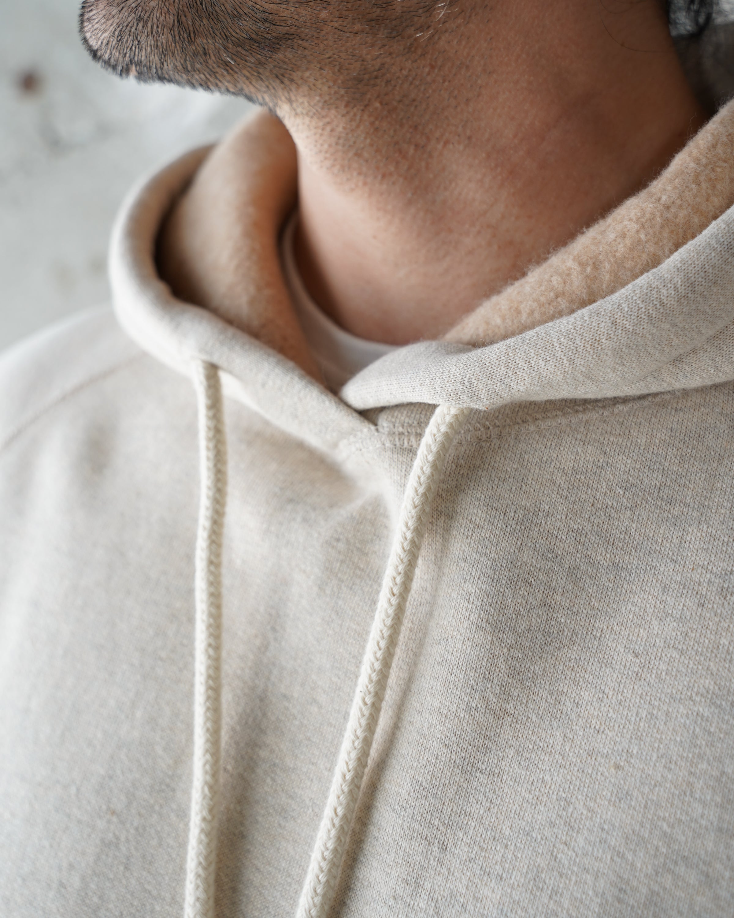 Pullover Hoodie - Fleeced Foxfibre® - Oatmeal by Wonder Looper