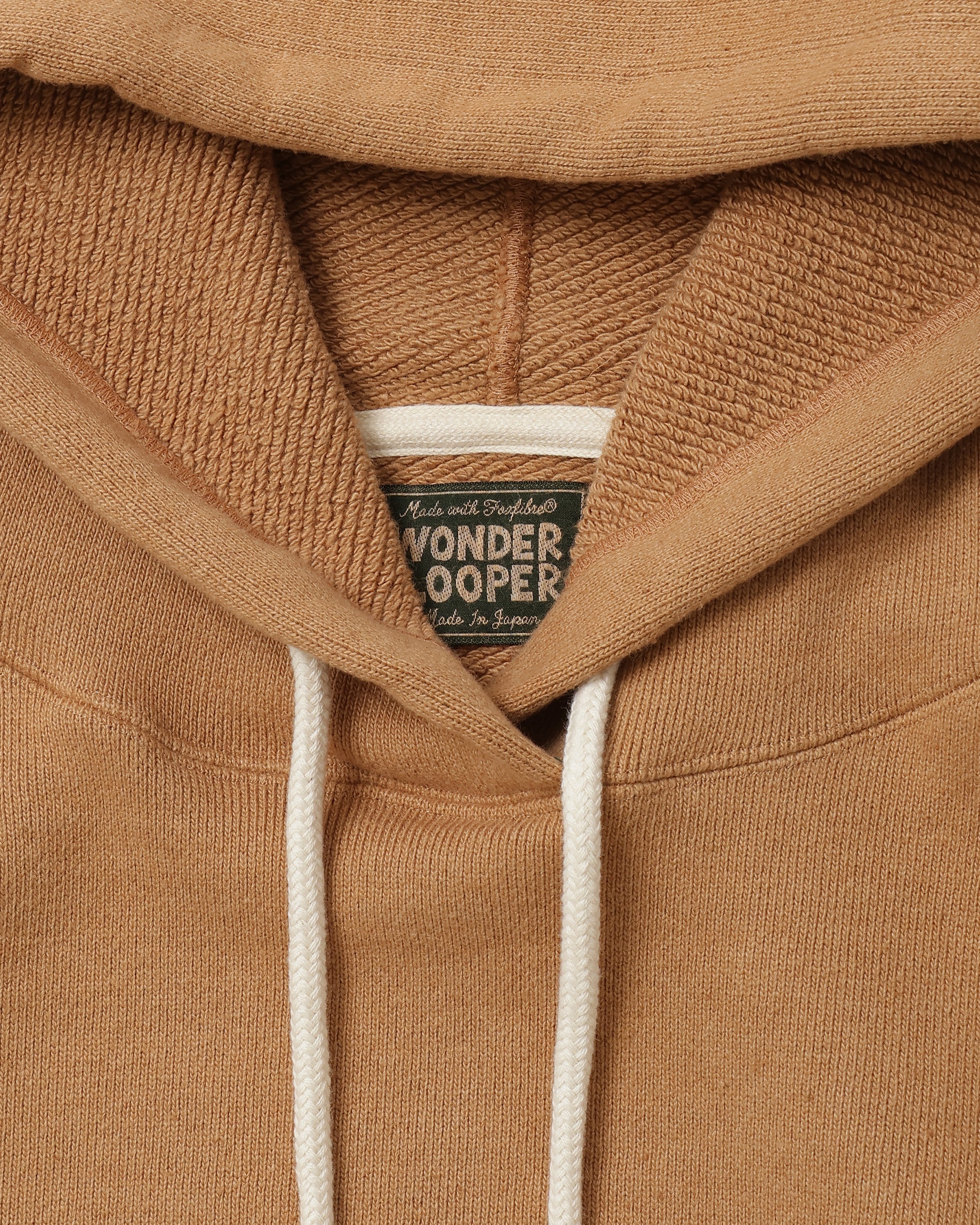 Pullover Hoodie - Foxfibre® Double Heavyweight French Terry - Coyote 80 by Wonder Looper