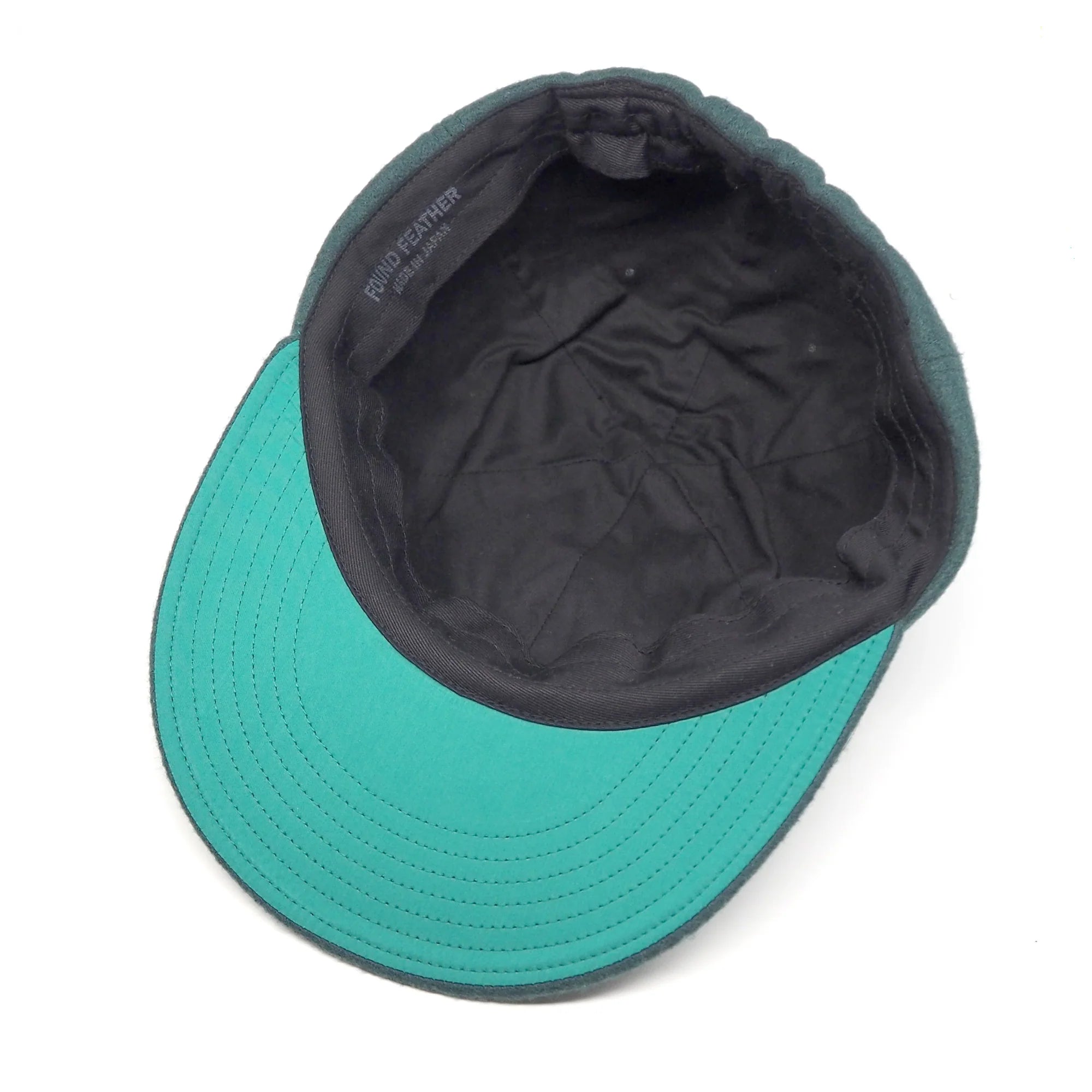 Classic 6 Panel Cap Acrylic Wool - Green by Found Feather
