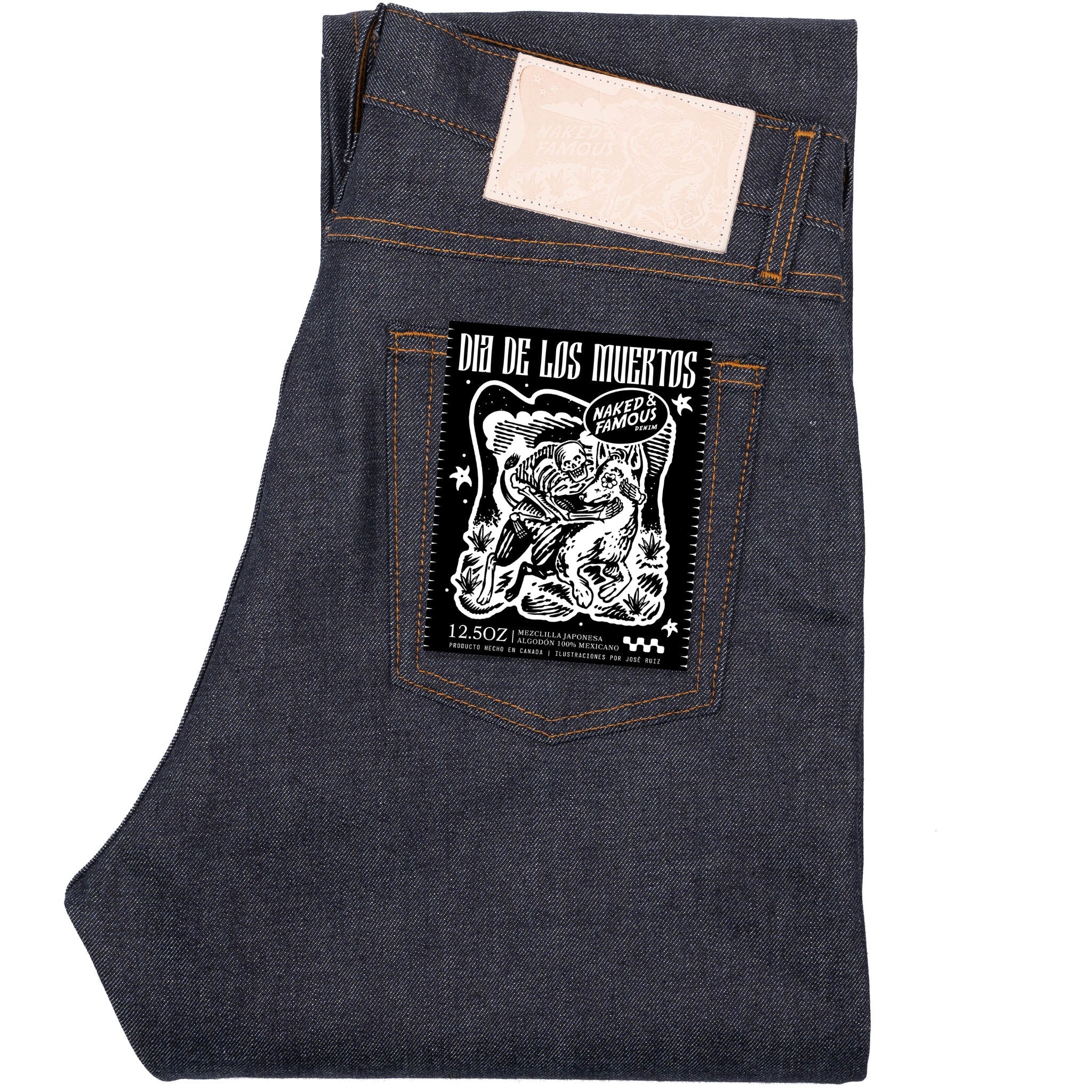 True Guy - Dia De Los Muertos Selvedge - Xoloitzcuintli by Naked & Famous Denim