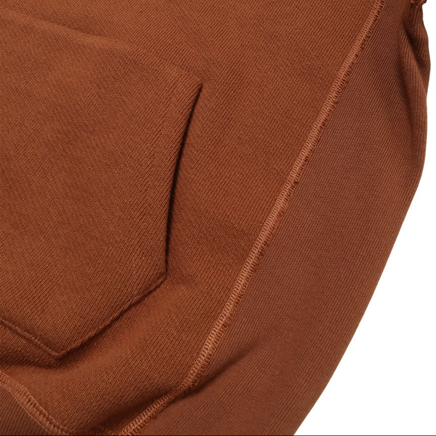 Pullover Hoodie - Double Heavyweight - Rust by Wonder Looper