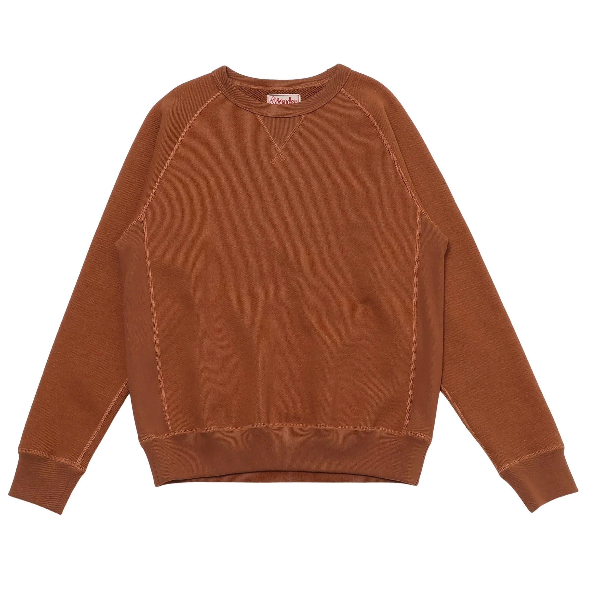 Pullover Crewneck - Double Heavyweight - Rust by Wonder Looper