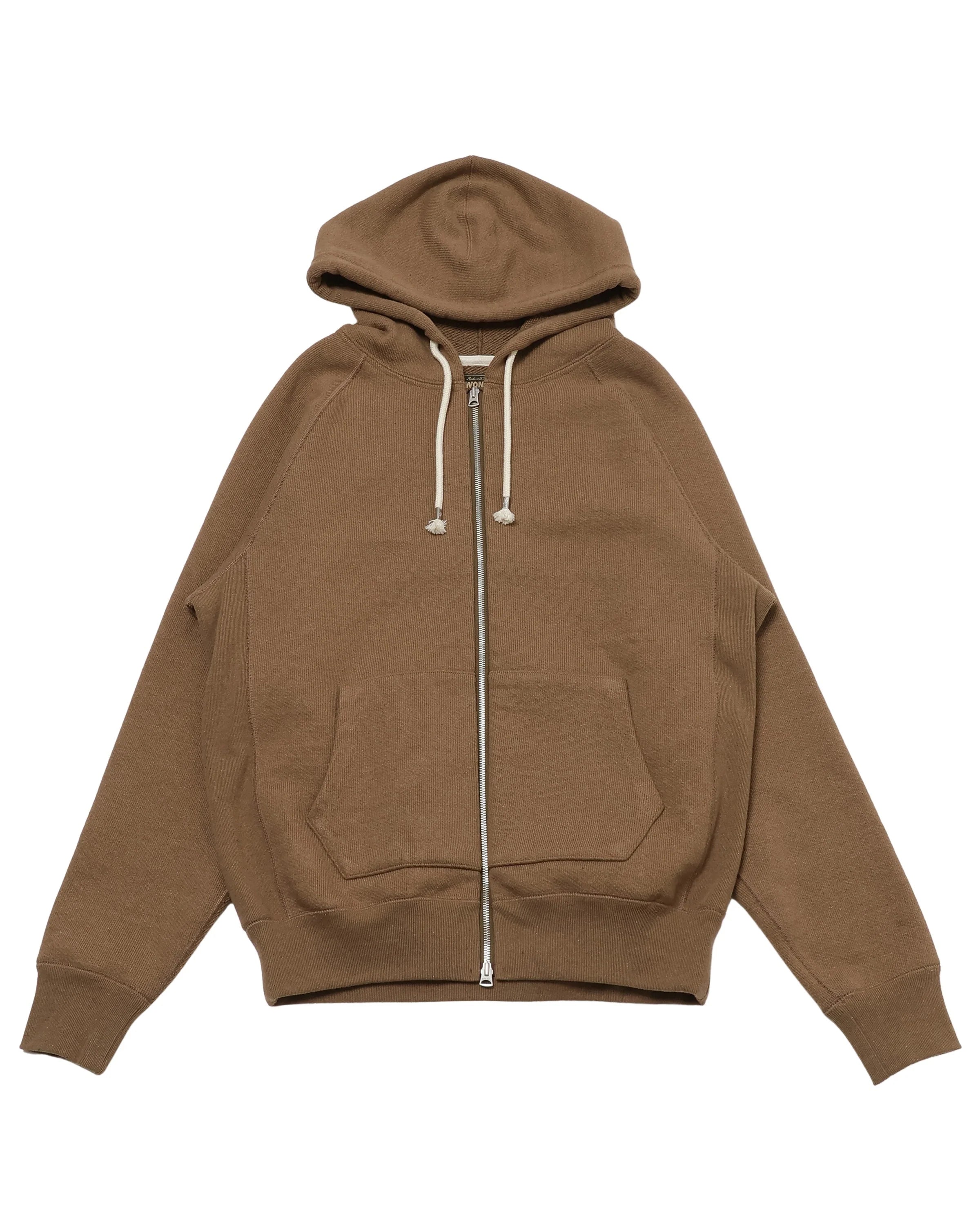 Zip Hoodie - Iron Mordant FoxFibre® Double Heavyweight French Terry by Wonder Looper