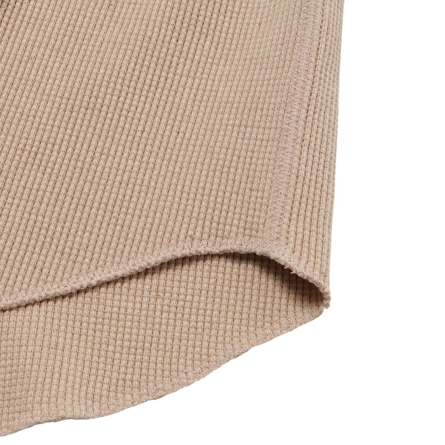 Henley - Foxfibre Heavyweight Waffle -Coyote 15 by Wonder Looper