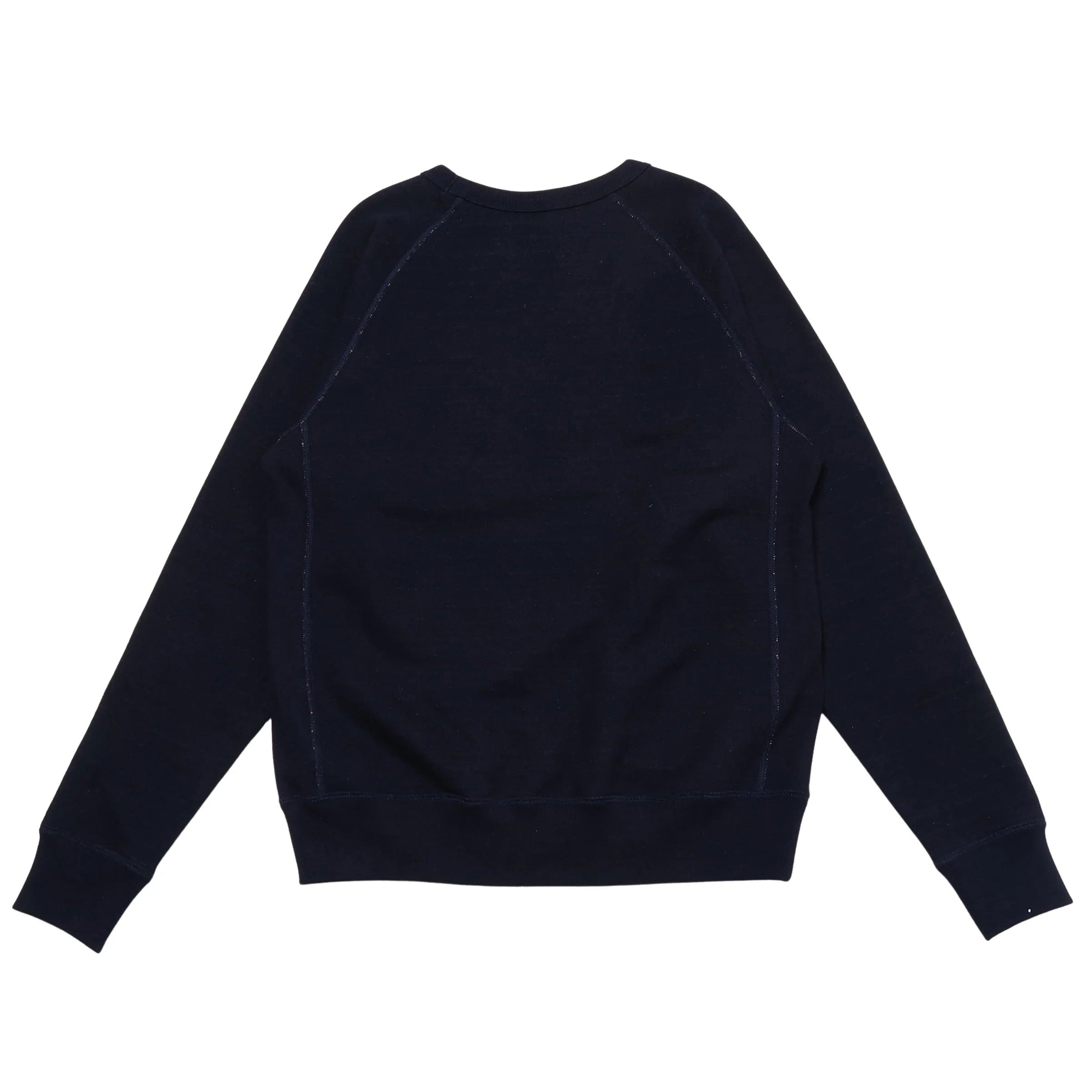 Pullover Crewneck - Real Indigo Blanket Striped French Terry by Wonder Looper