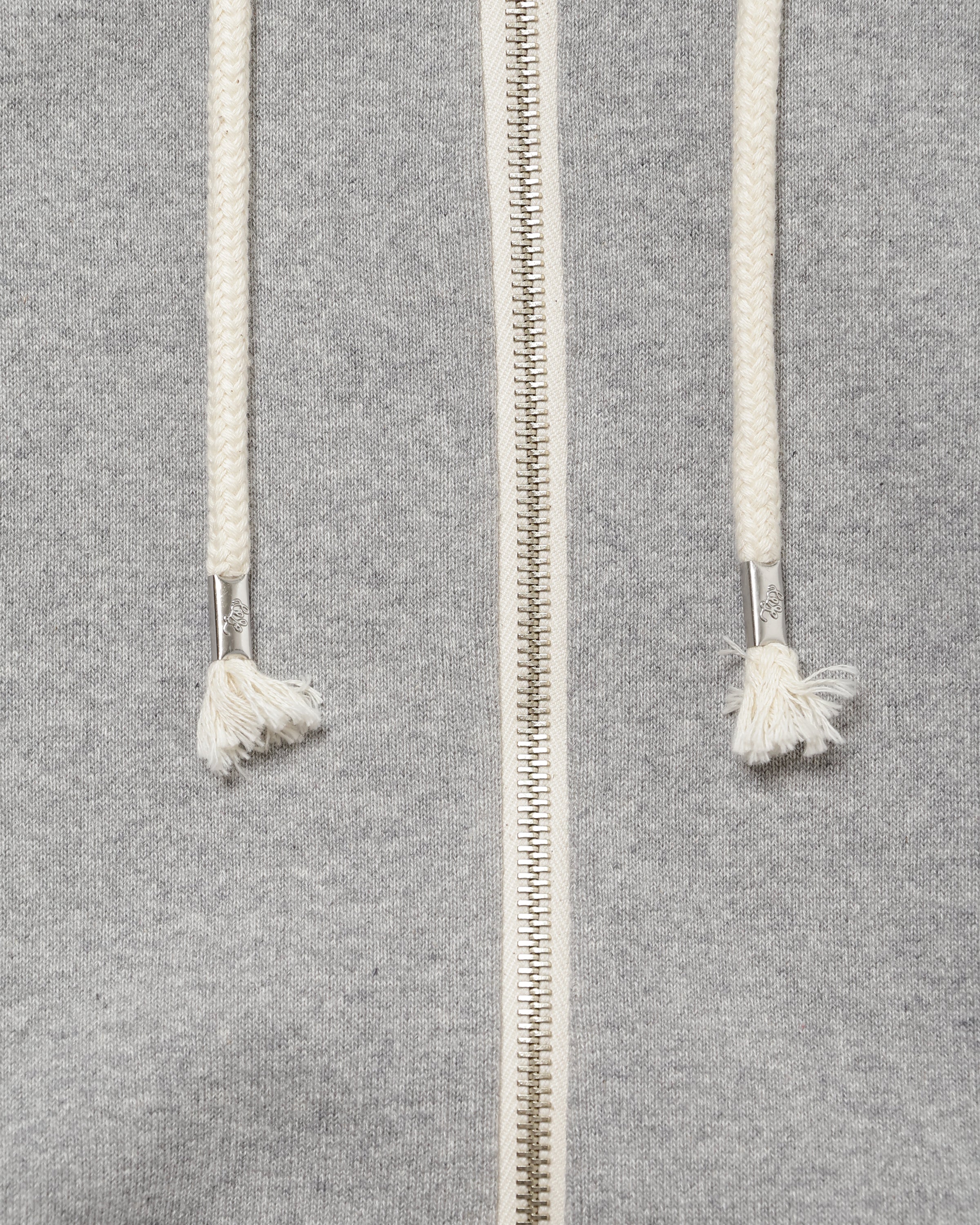 Zip Hoodie - Super Looper French Terry - Heather Grey by Wonder Looper