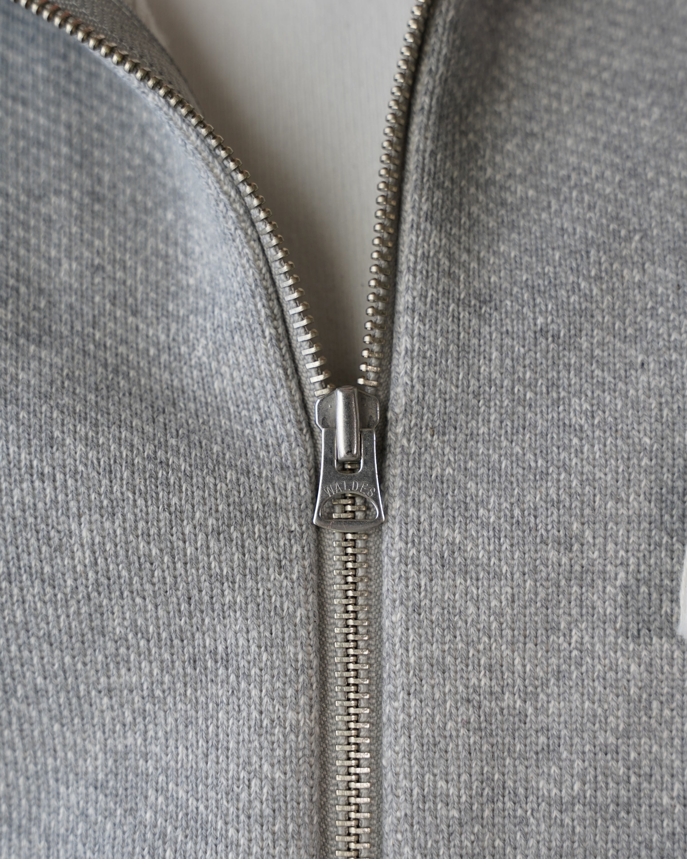 Zip Hoodie - 876gsm Double Heavyweight French Terry - Heather Grey by Wonder Looper