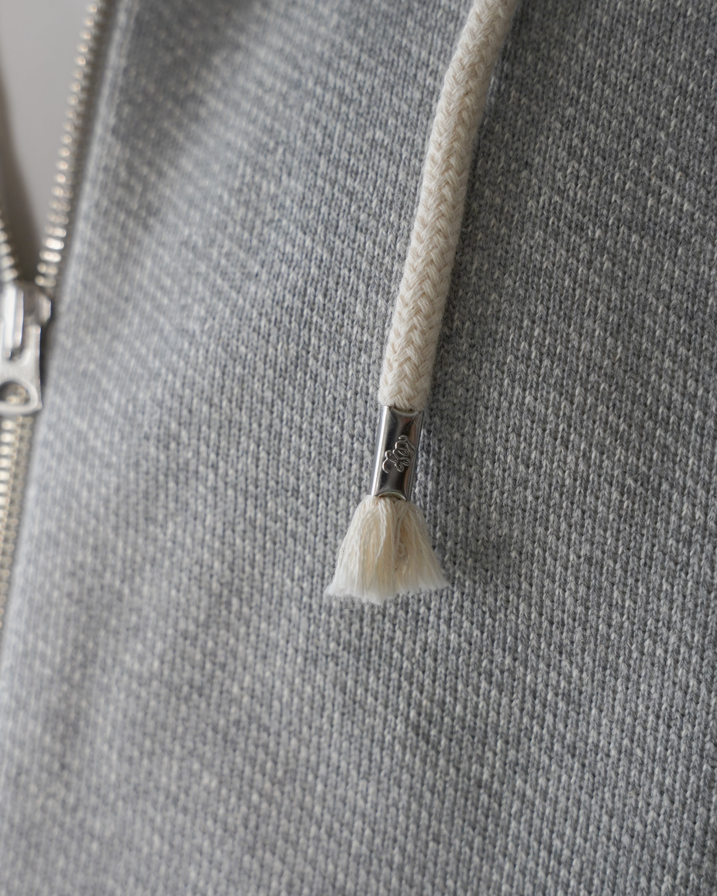 Zip Hoodie - 876gsm Double Heavyweight French Terry - Heather Grey by Wonder Looper