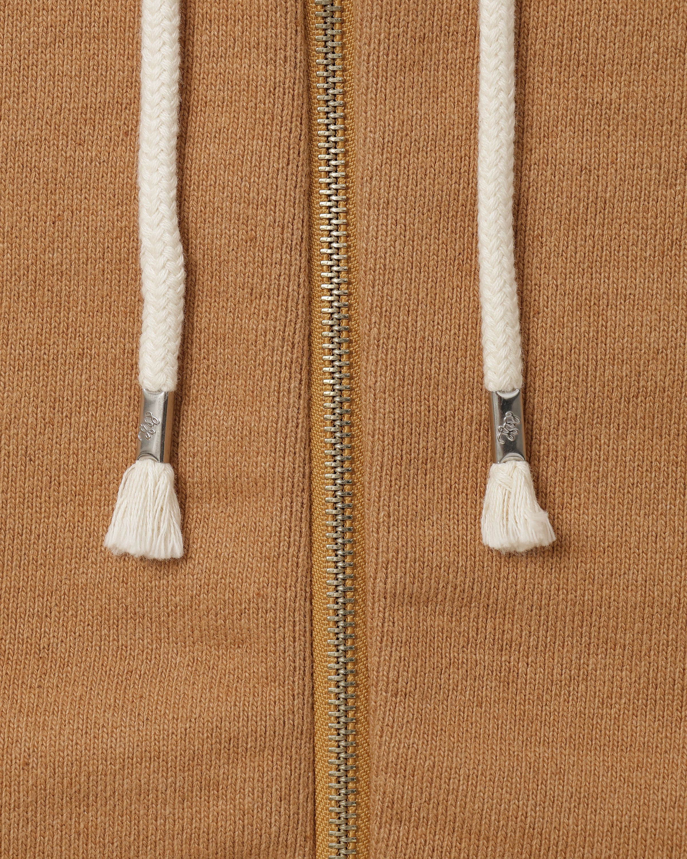 Zip Hoodie - Foxfibre® Double Heavyweight French Terry - Coyote 80 by Wonder Looper