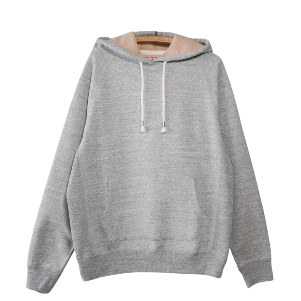 Pullover Hoodie - Fleeced Foxfibre® - Heather Grey by Wonder Looper