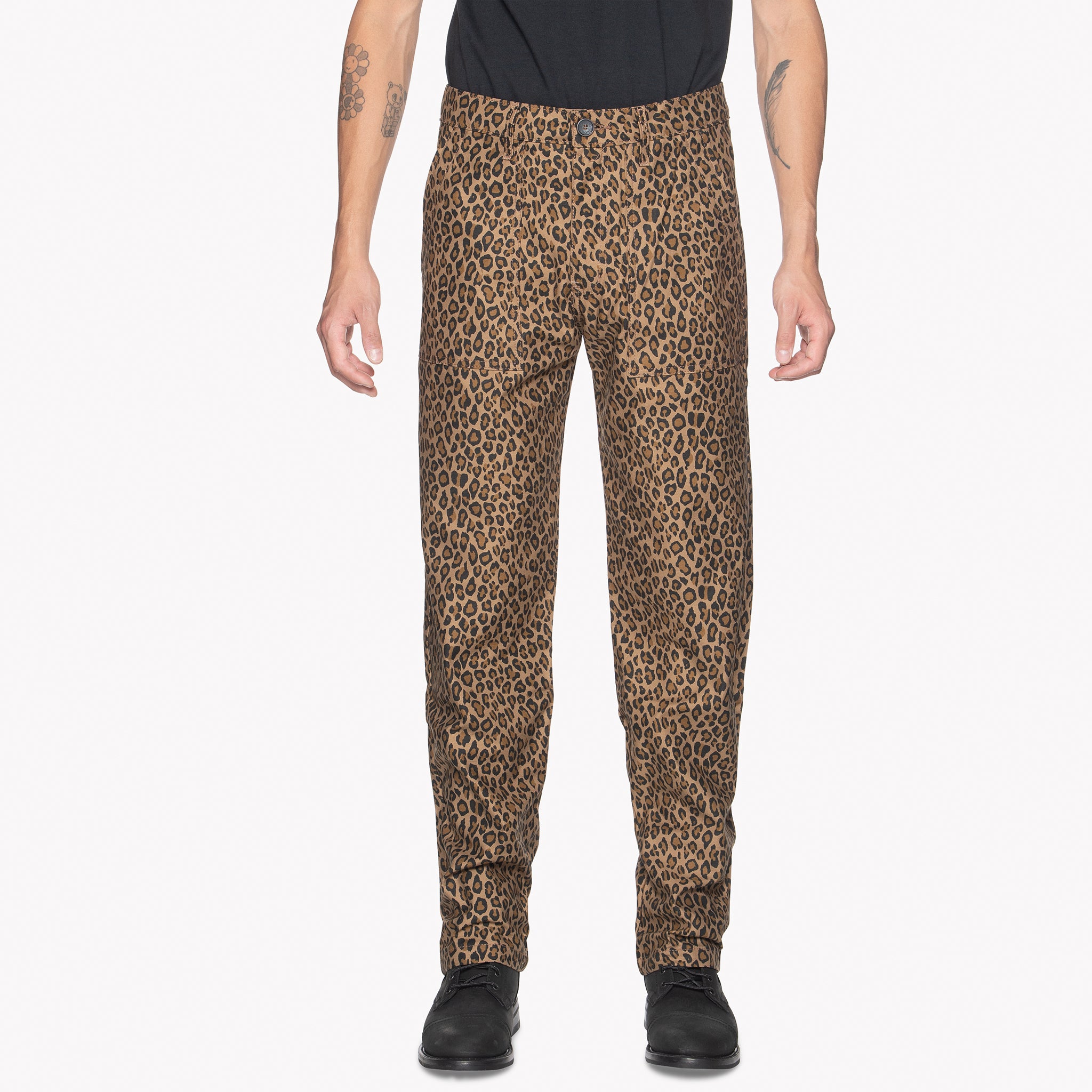 Work Pant - Leopard Print by Naked & Famous Denim
