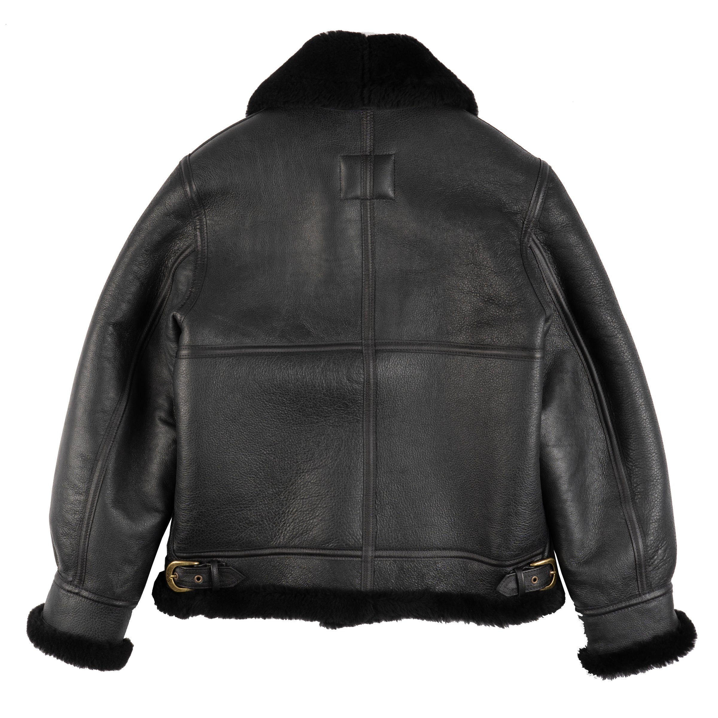257S - Classic B-3 Sheepskin Leather Bomber Jacket - Ebony by Schott
