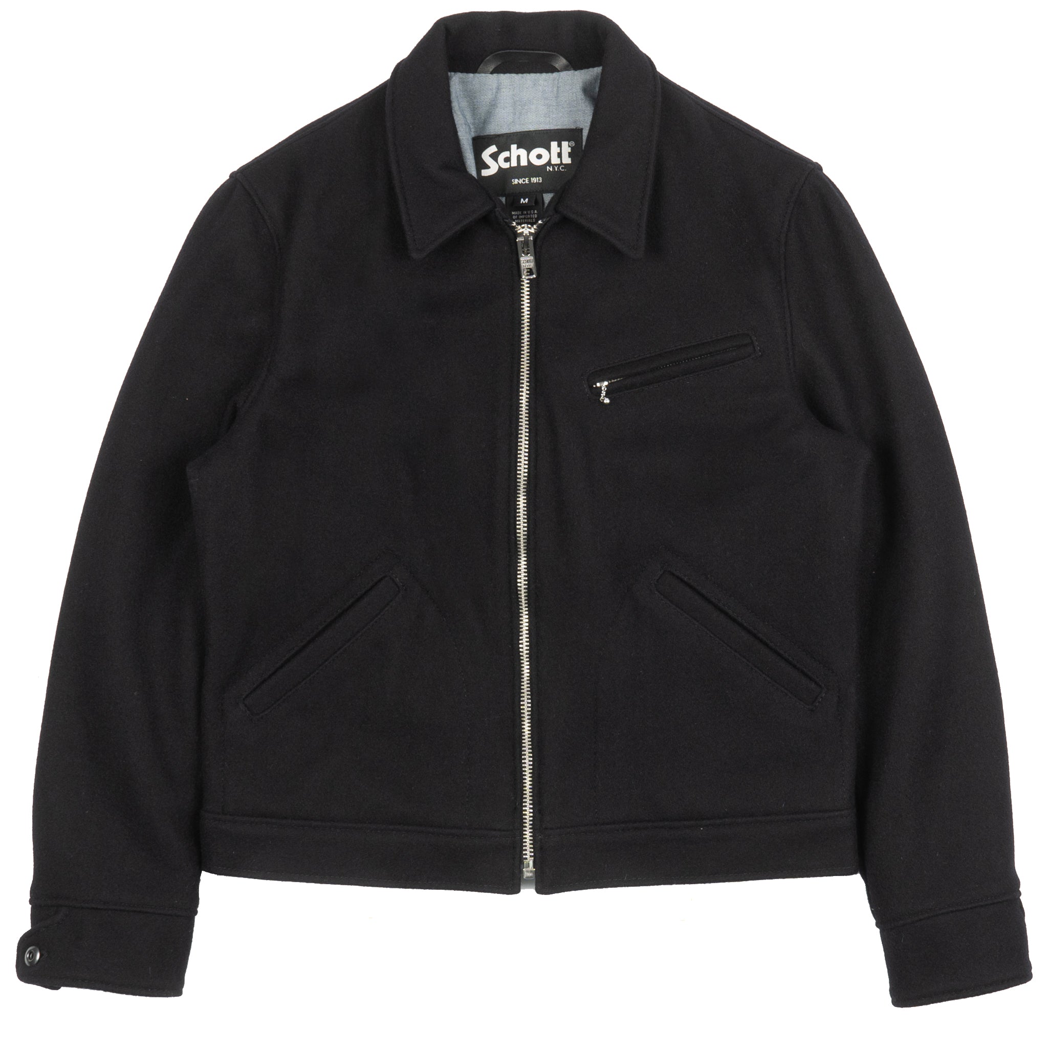 712 - Wool Mechanics Jacket - Navy by Schott