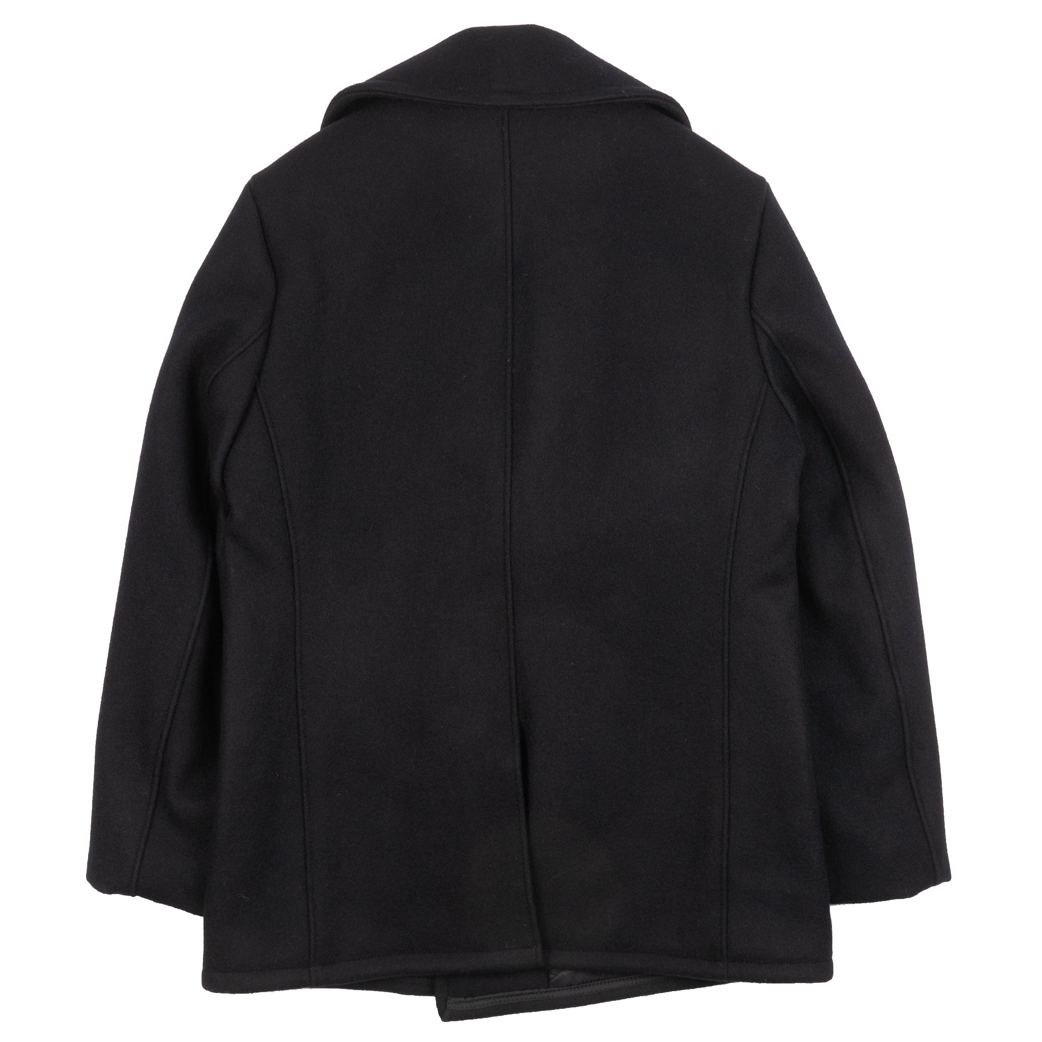 740 - Classic Melton Wool Navy Pea Coat - New Navy by Schott