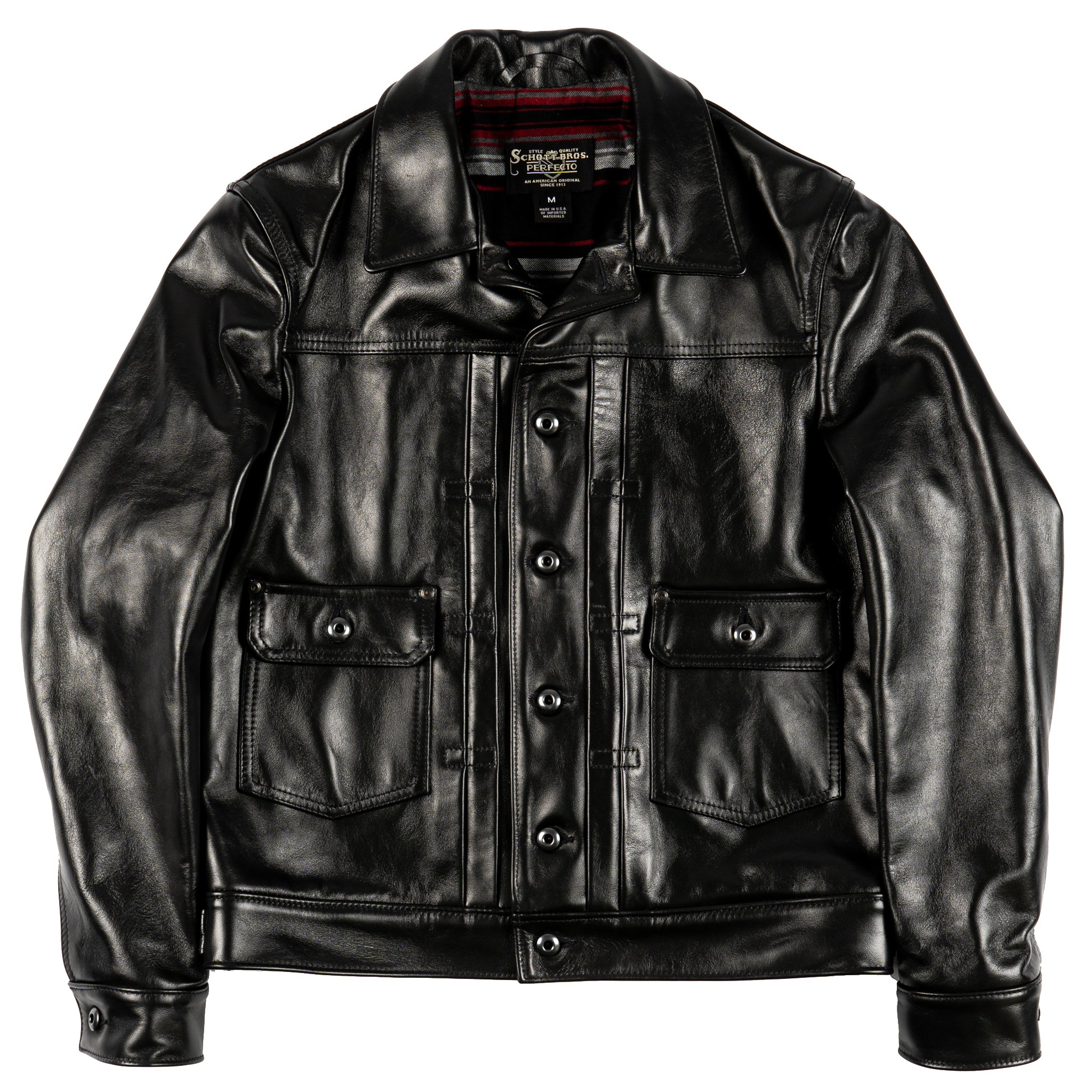 P620H - Type 2 Horsehide Jacket - Black by Schott